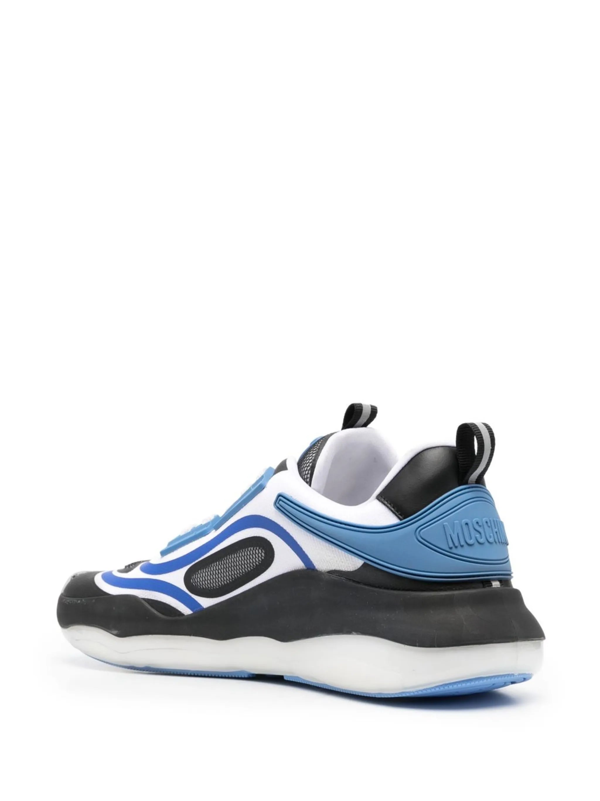 panelled low-top sneakers