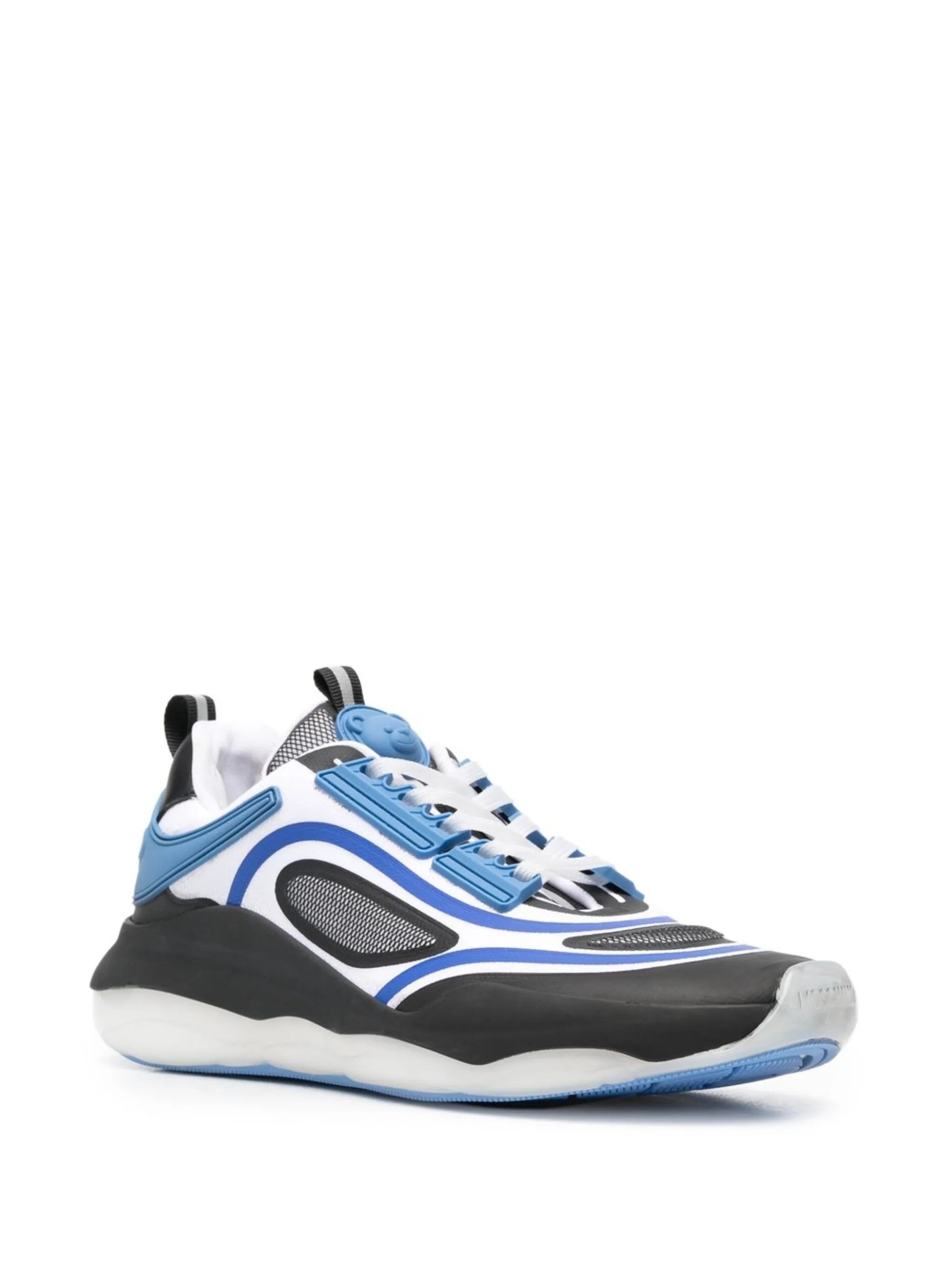 panelled low-top sneakers