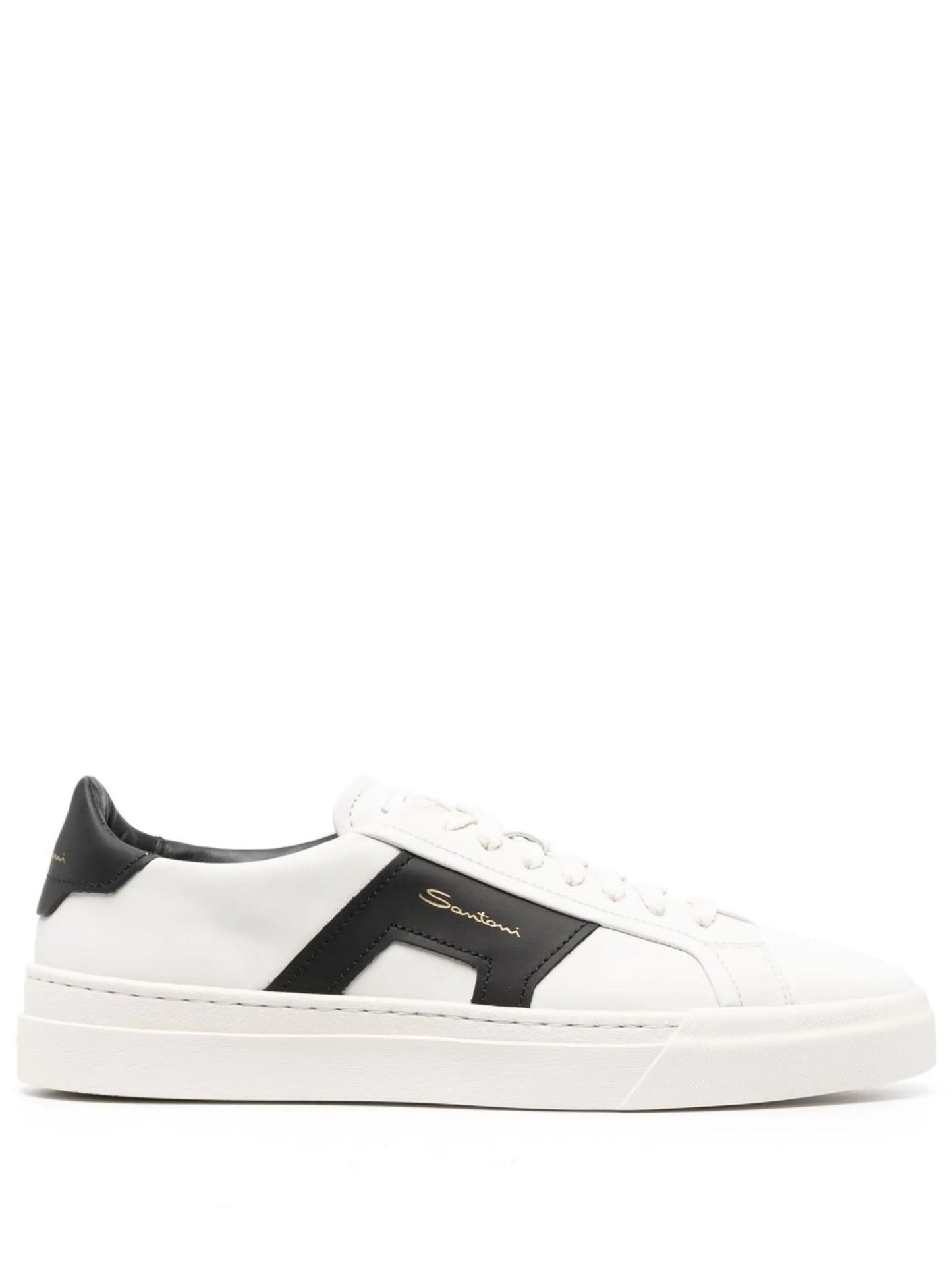 leather low-top sneakers