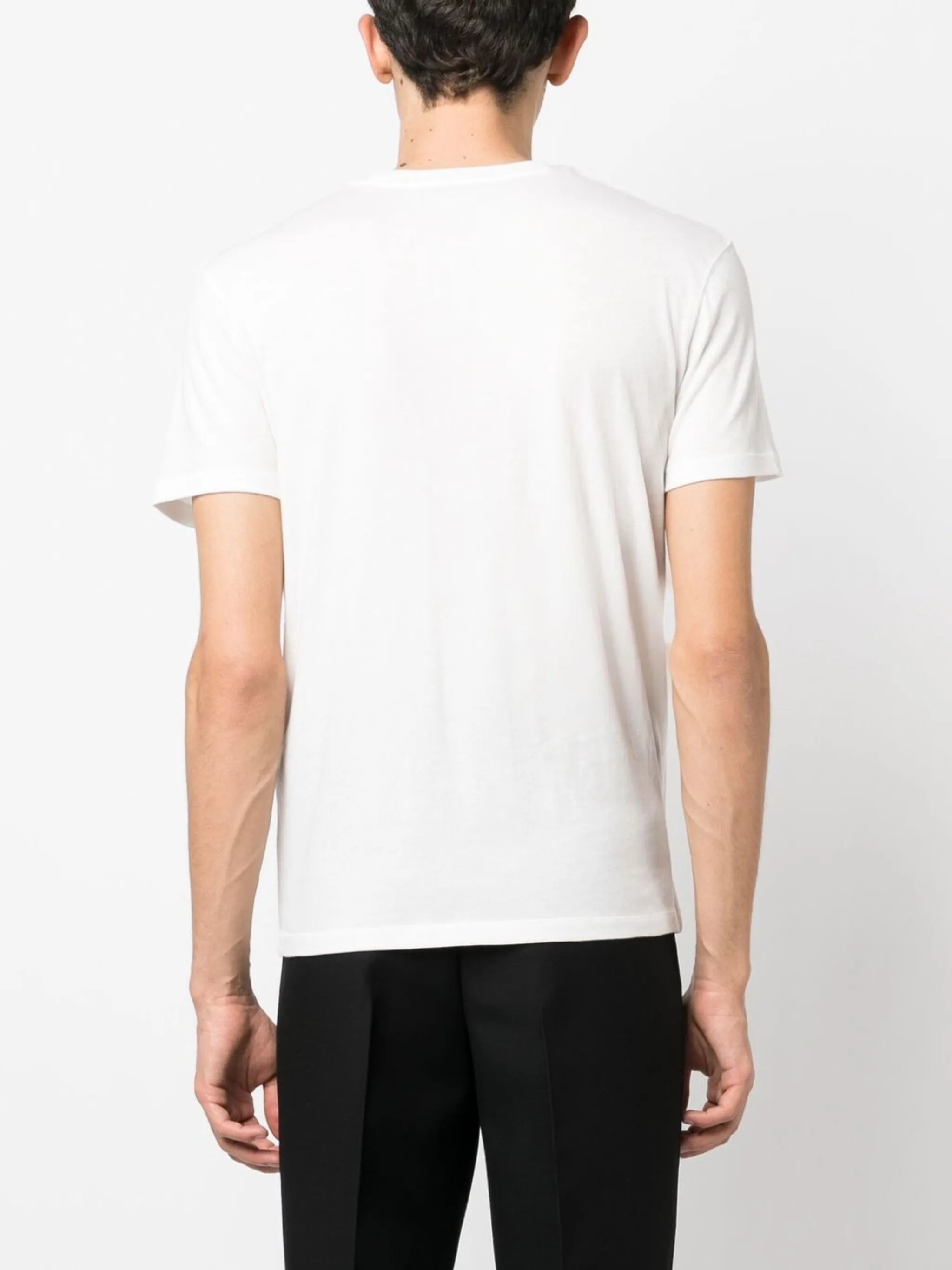 mélange-effect short-sleeve T-shirt