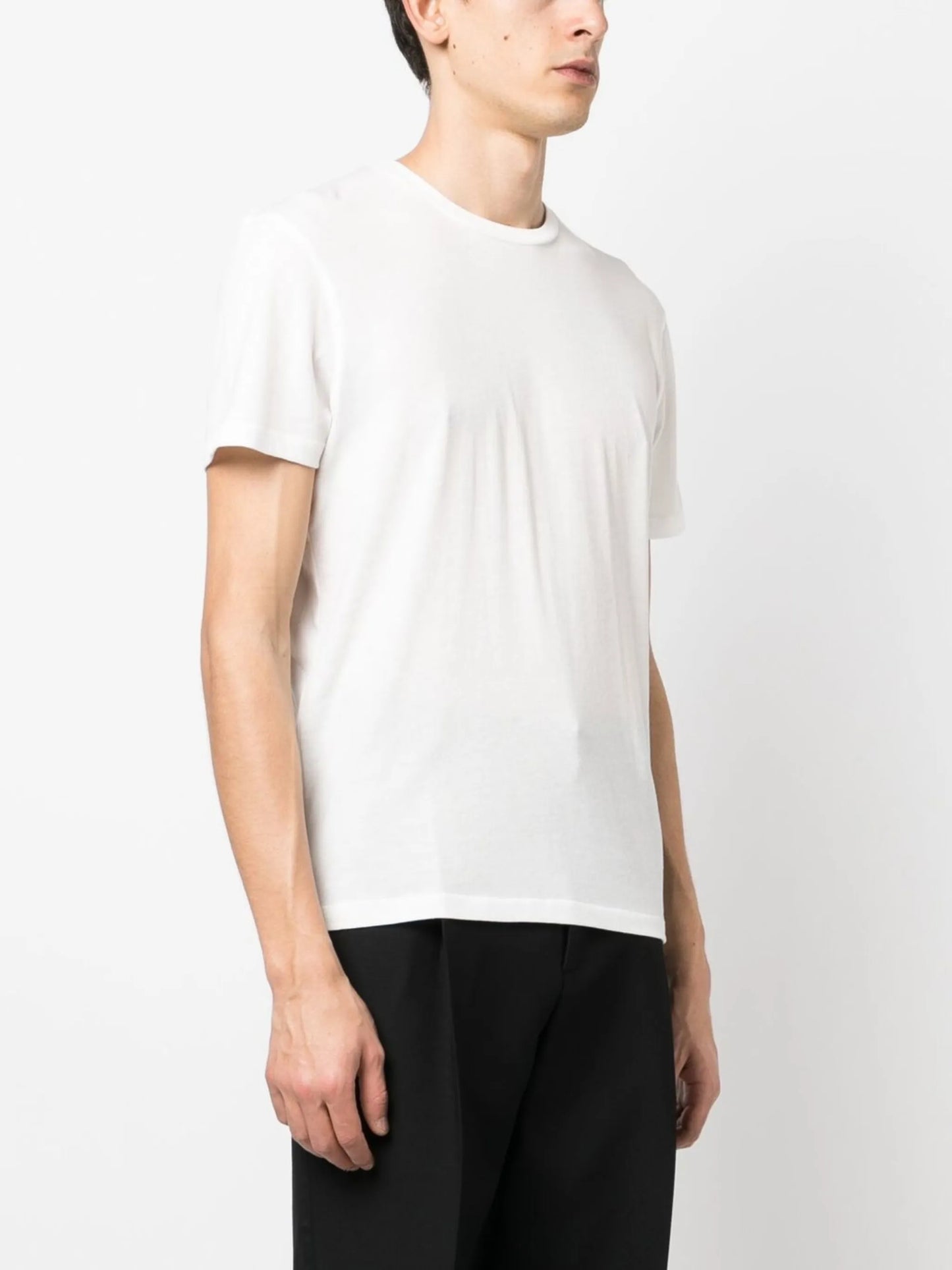mélange-effect short-sleeve T-shirt