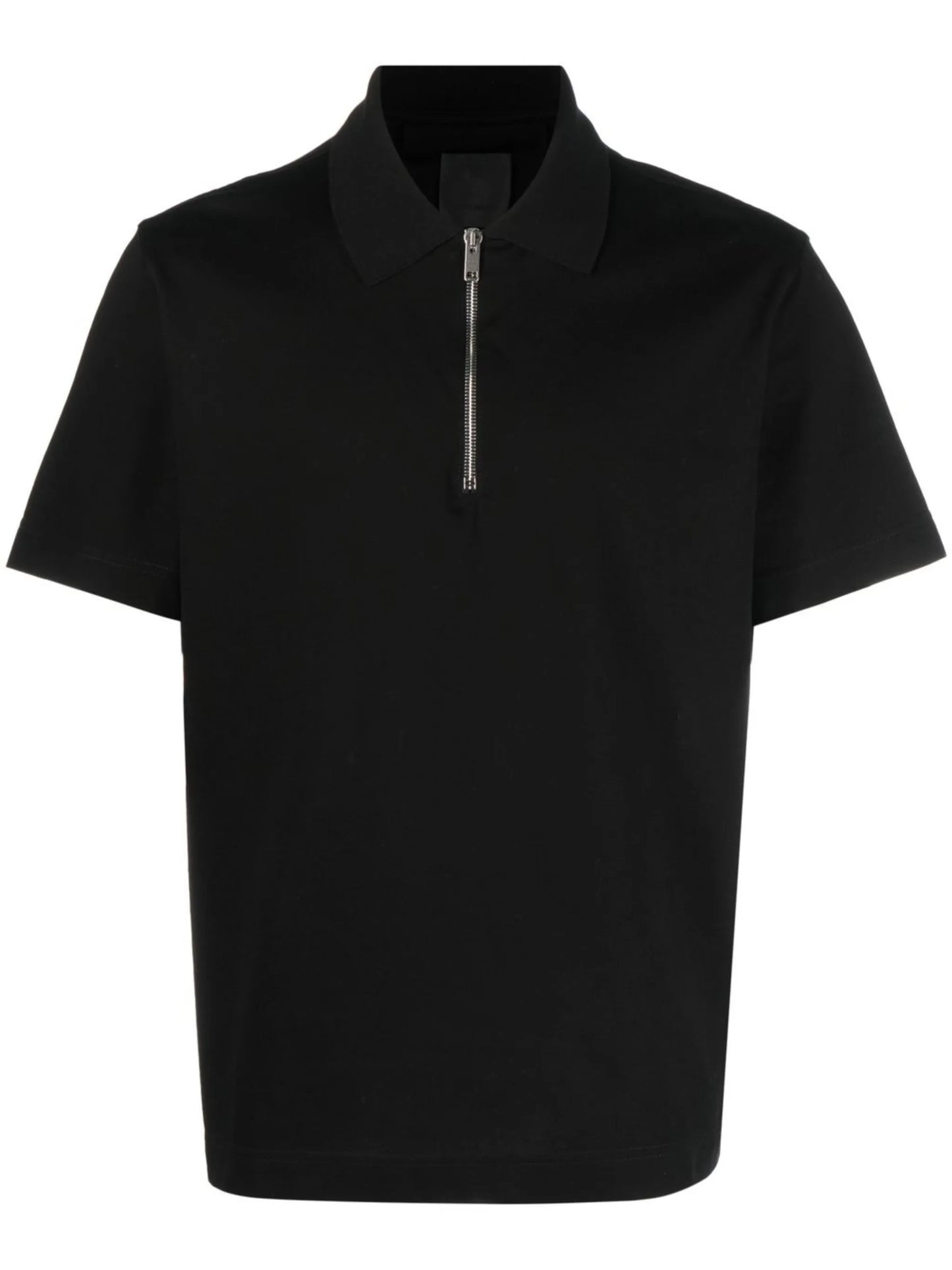 half-zip cotton polo top