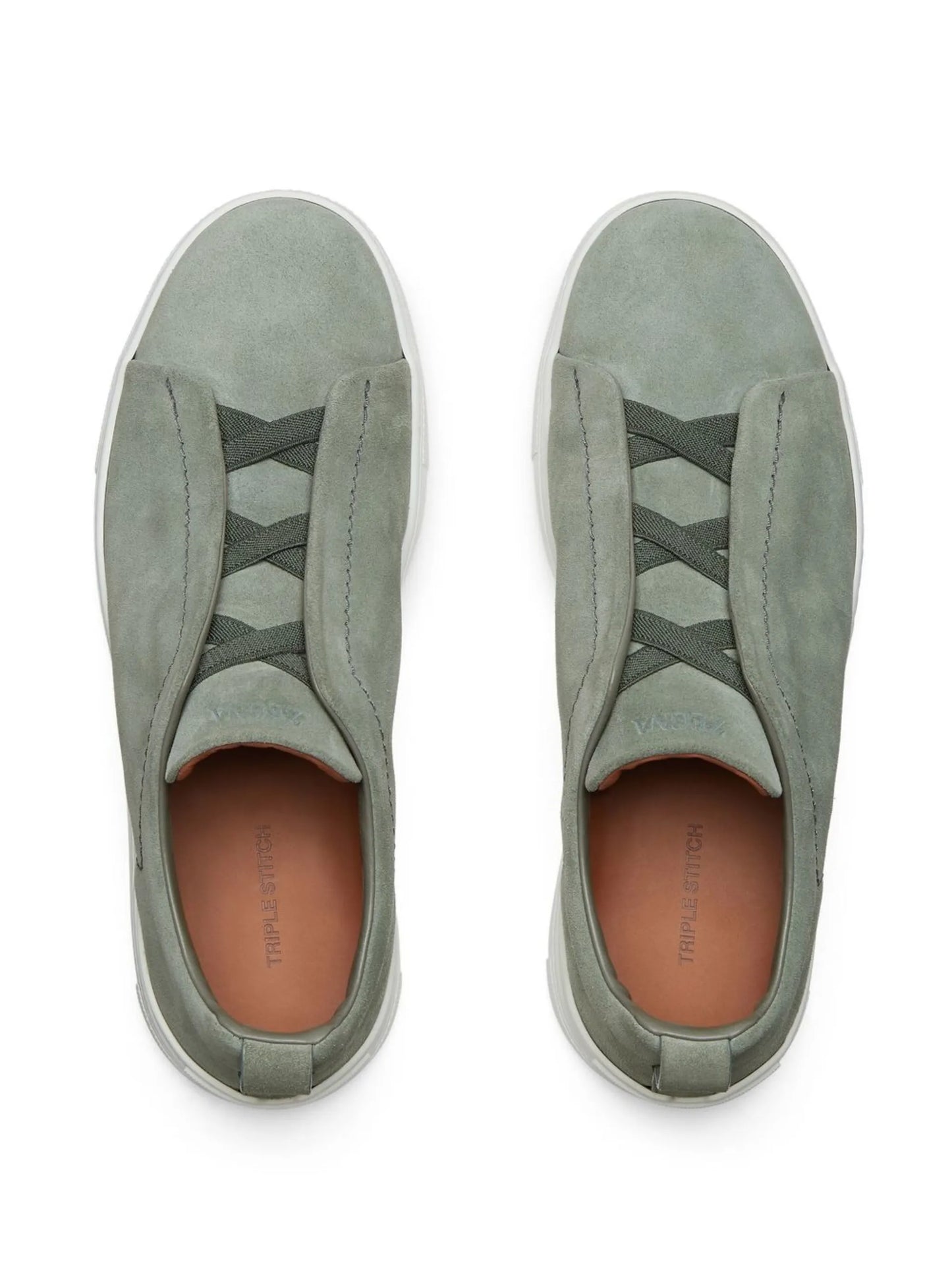 Triple Stitch suede sneakers