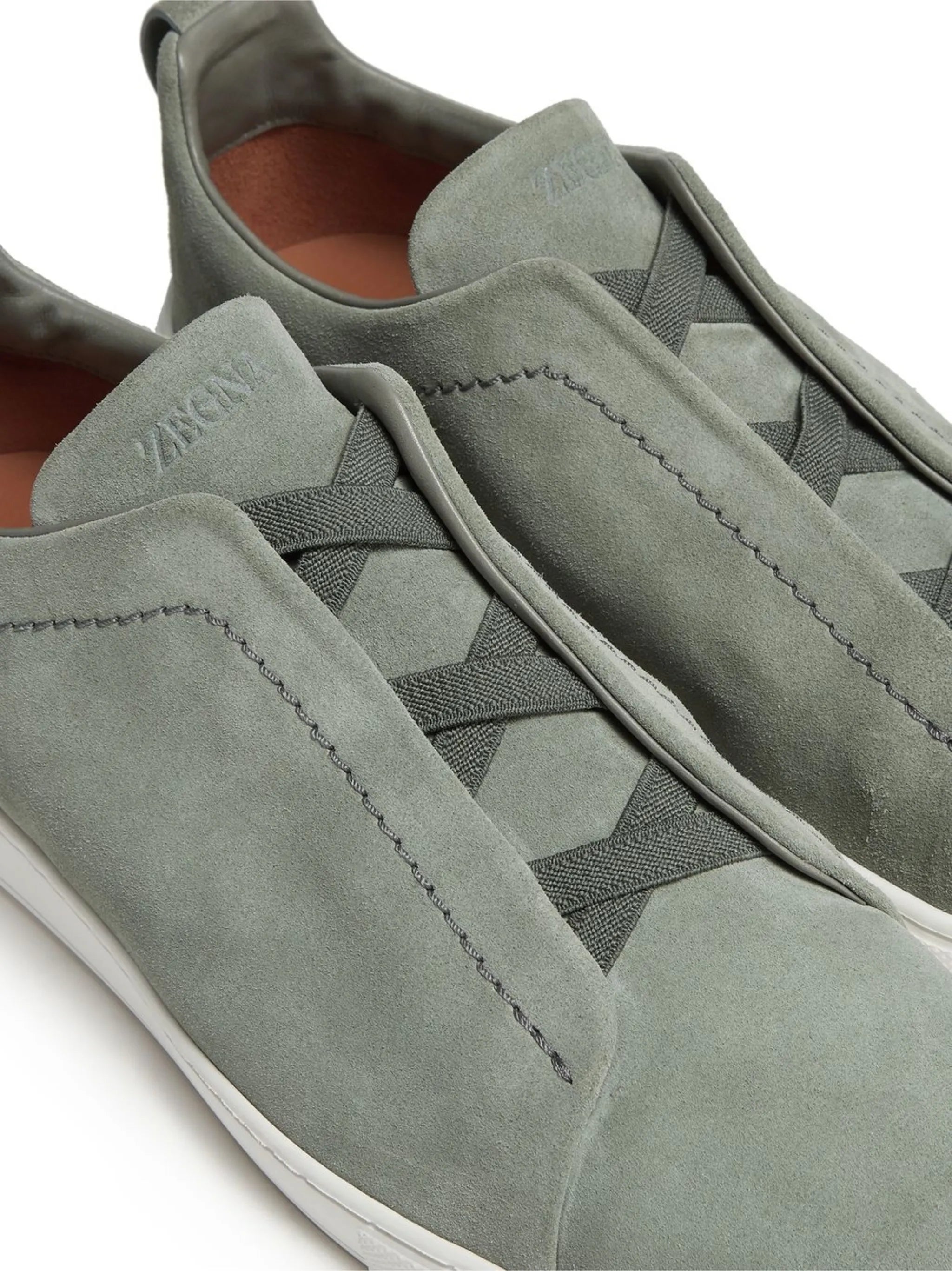 Triple Stitch suede sneakers