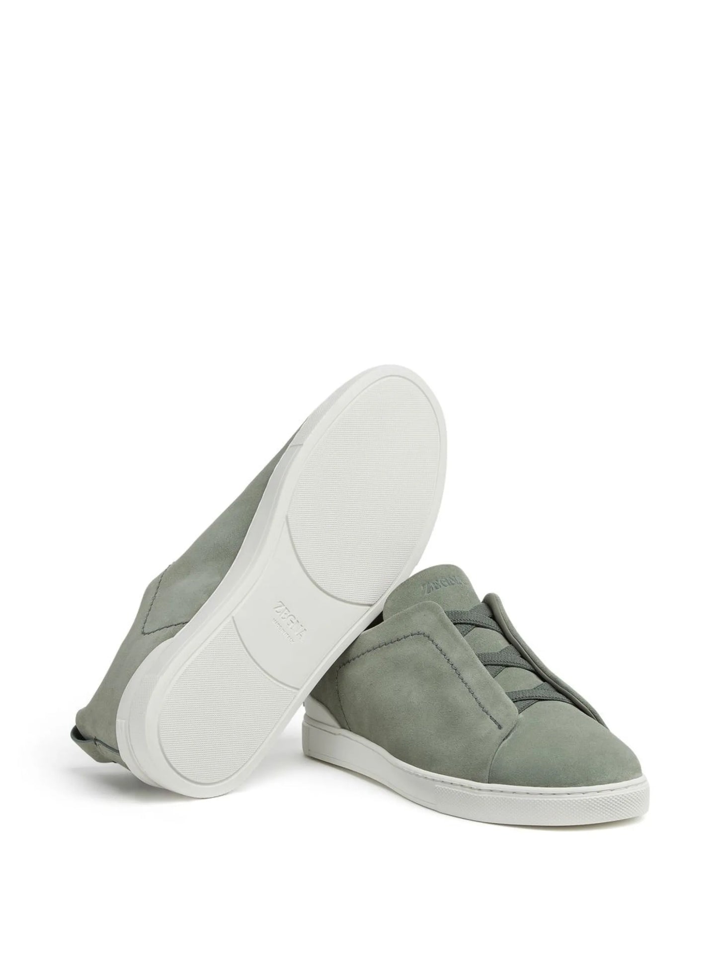 Triple Stitch suede sneakers