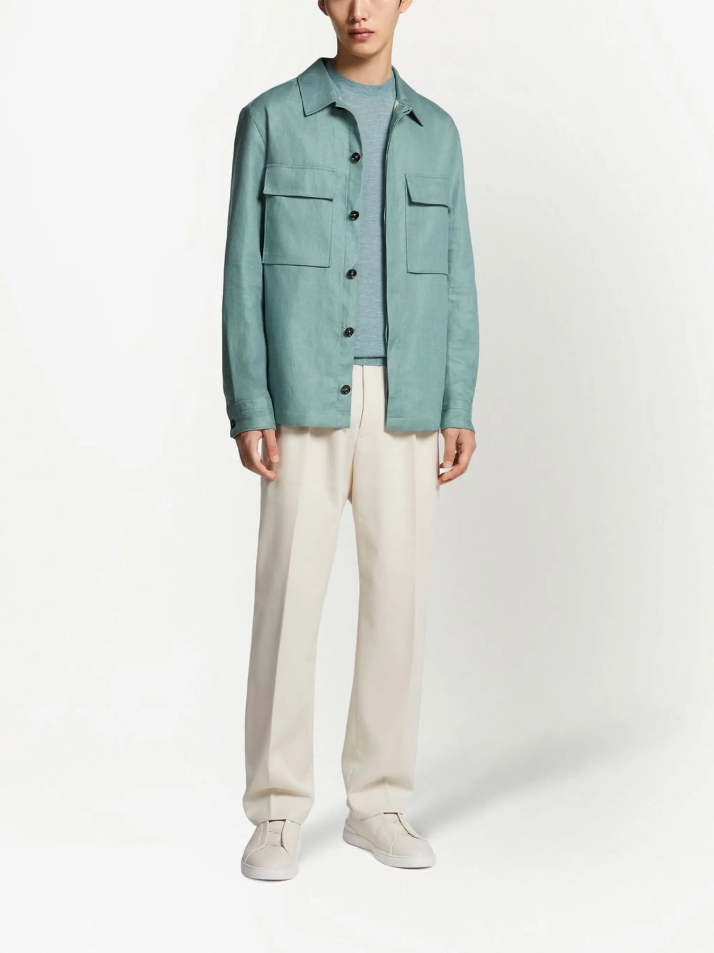 Pure Linen shirt jacket