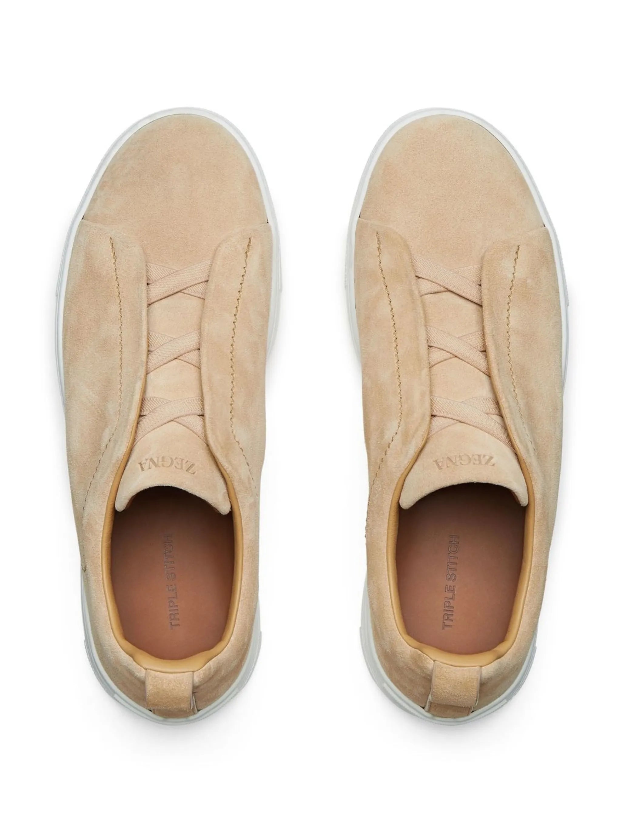 Triple Stitch suede sneakers