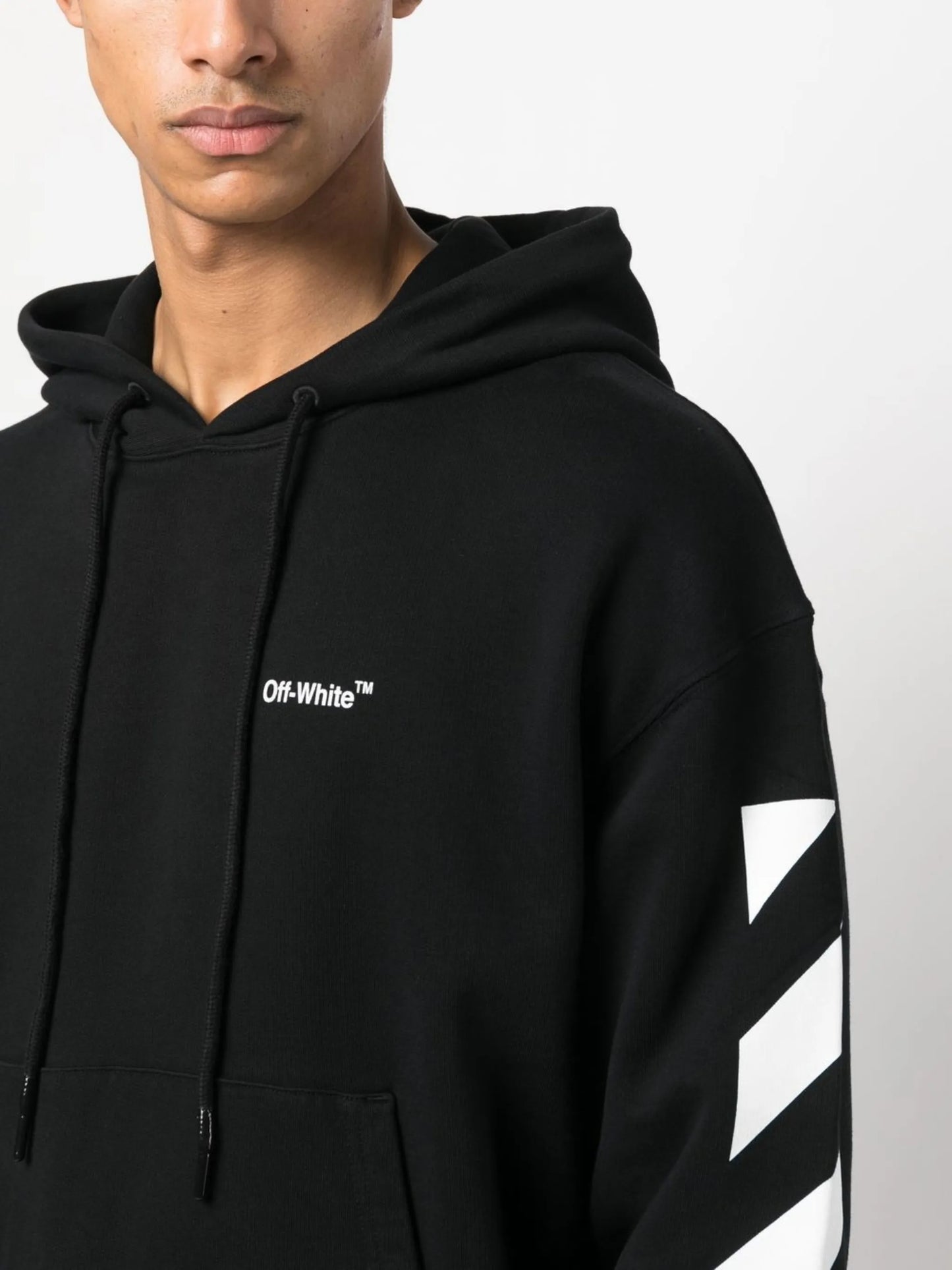 logo-print drawstring hoodie