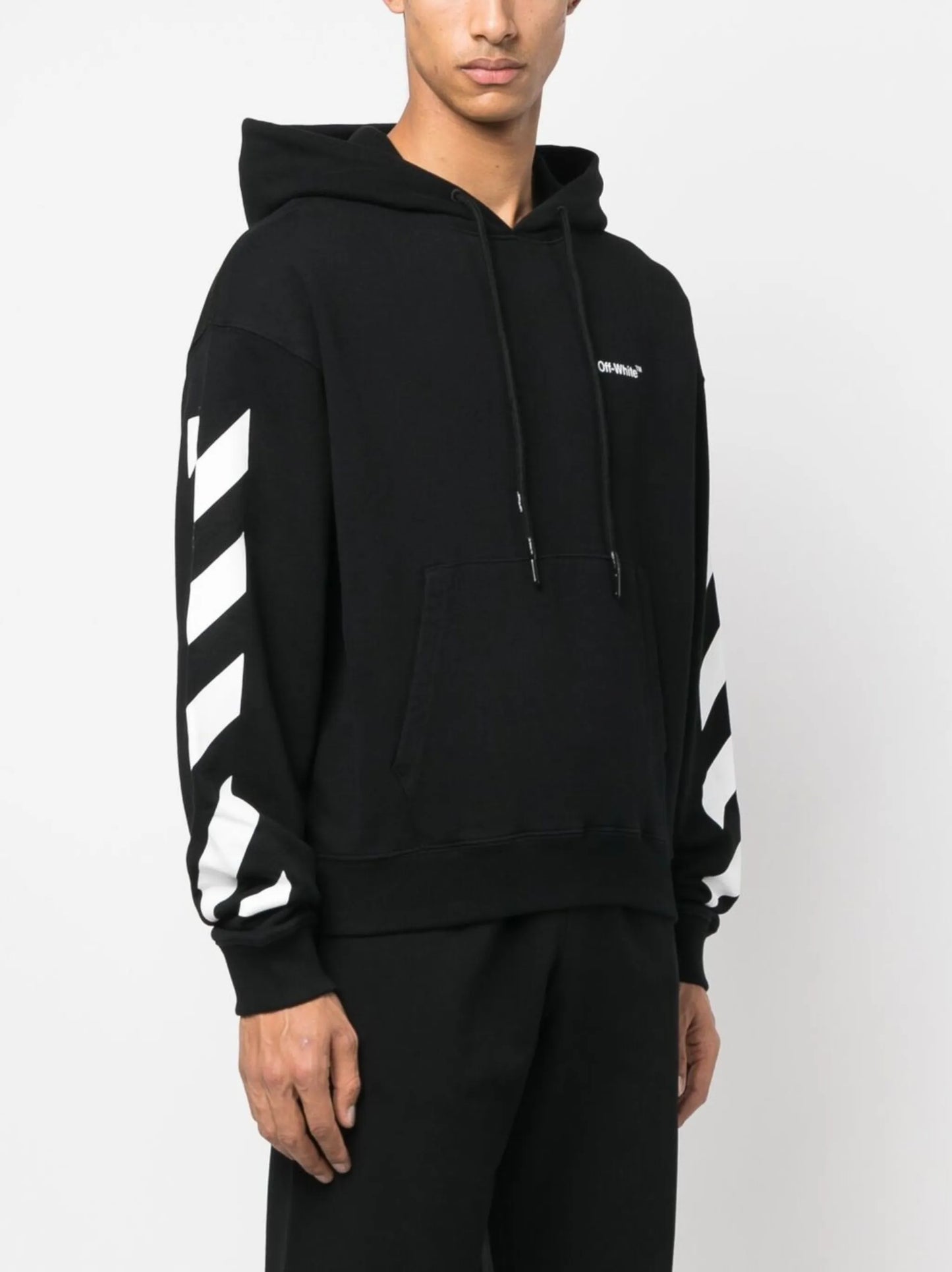 logo-print drawstring hoodie