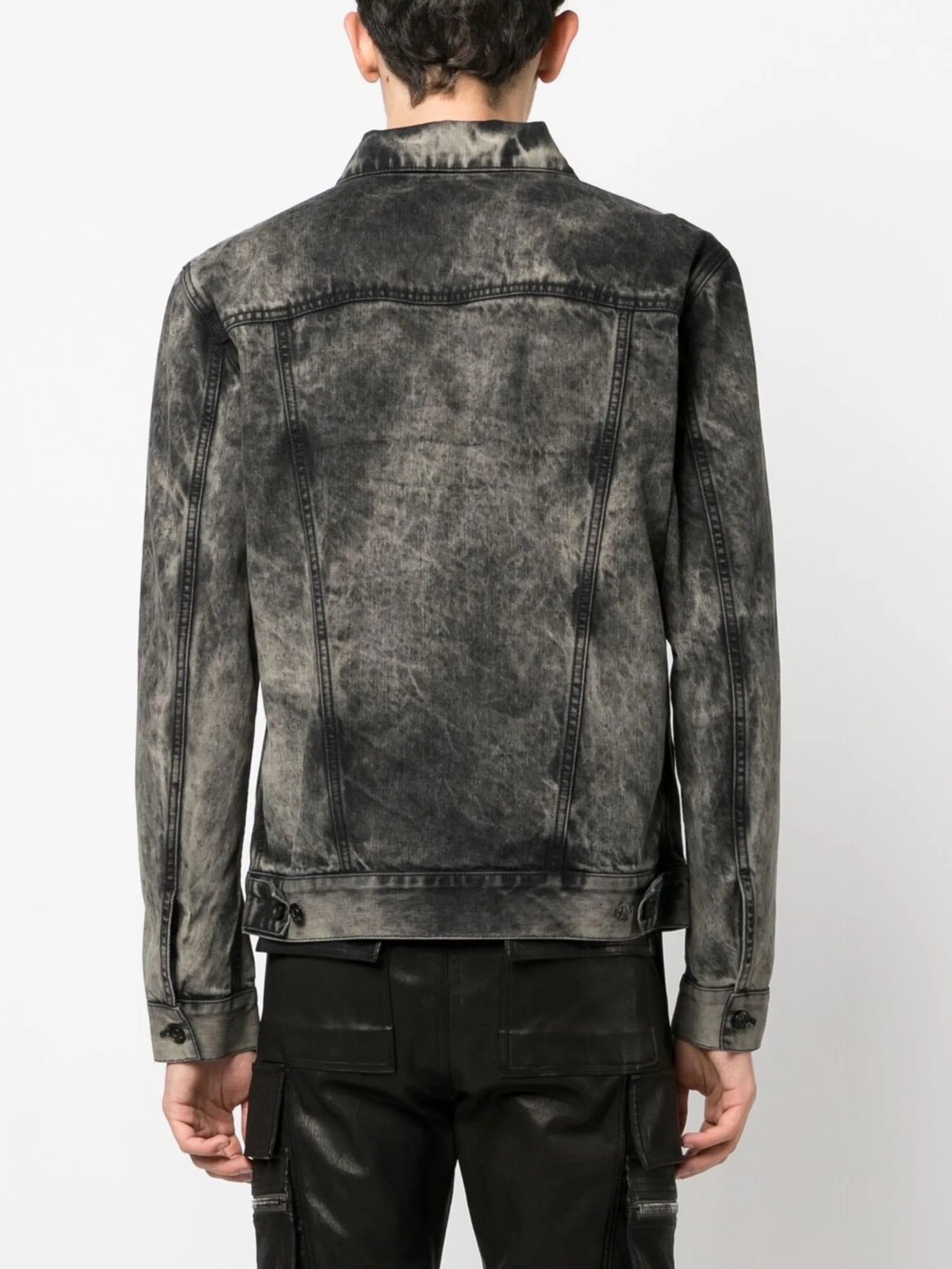 distressed denim jacket