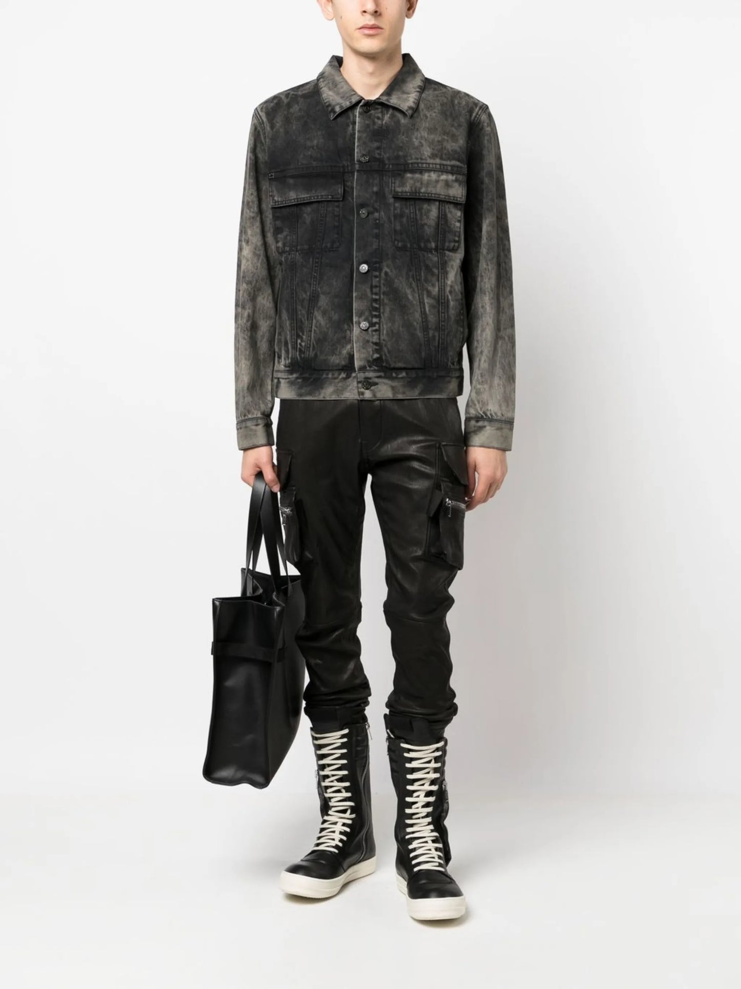 distressed denim jacket