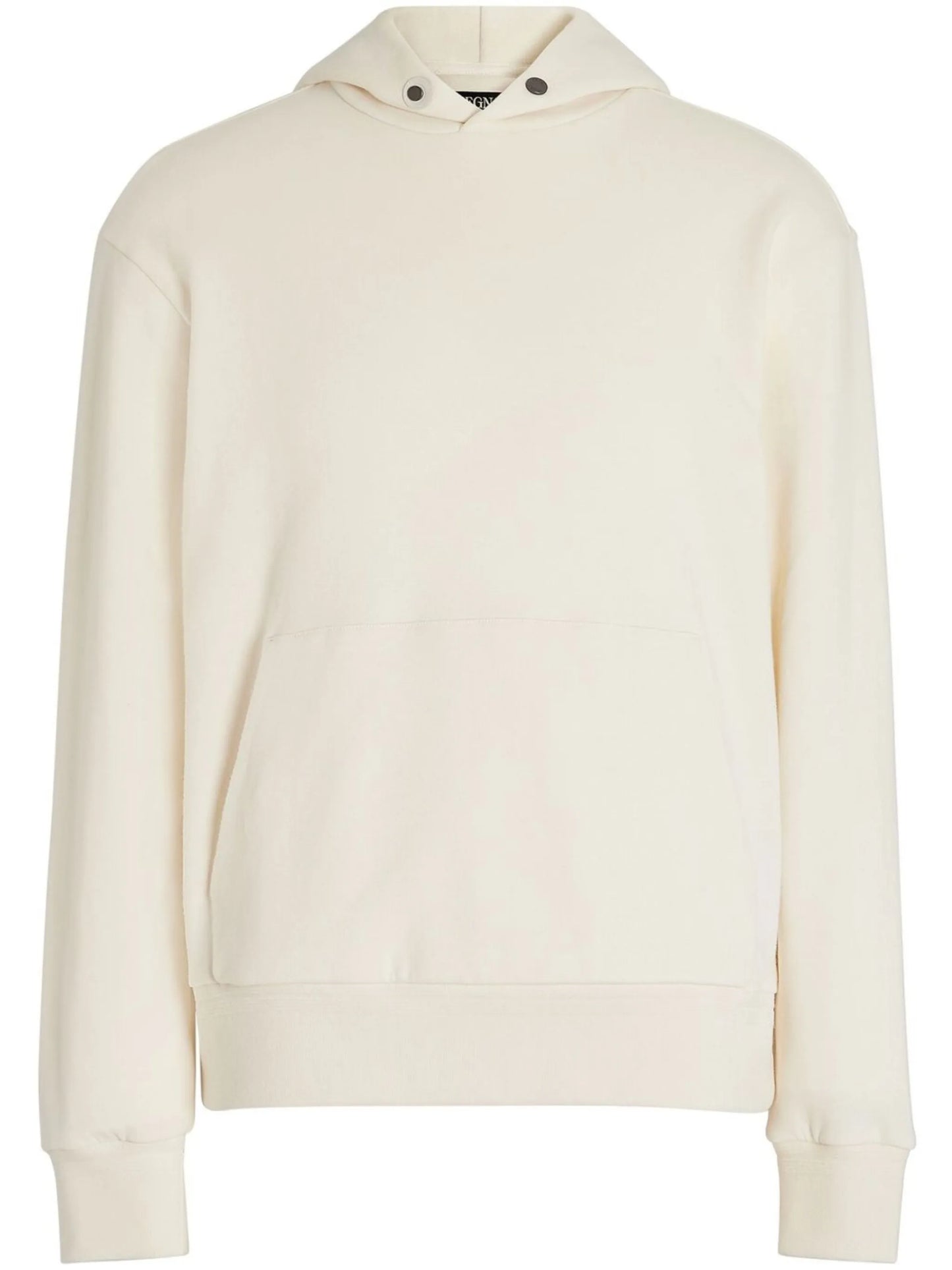 fine-knit cotton-cashmere hoodie