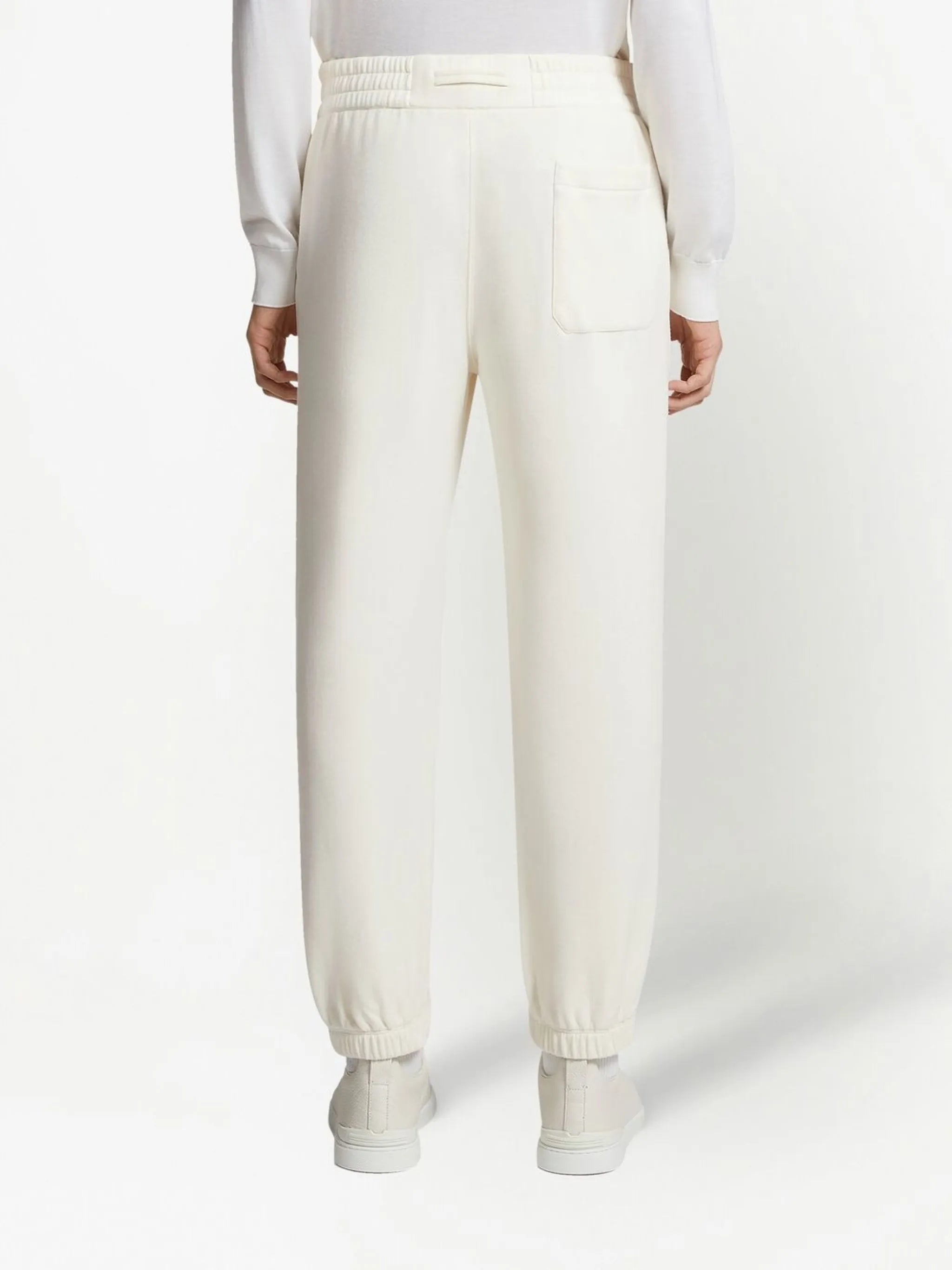 cotton-cashmere track pants