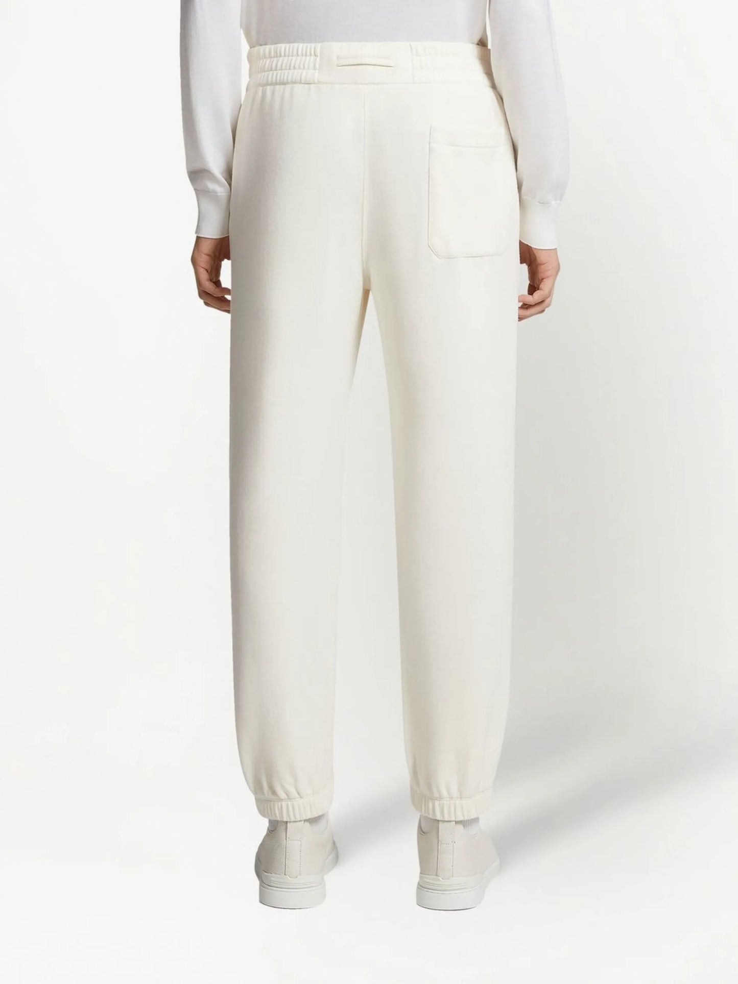 cotton-cashmere track pants