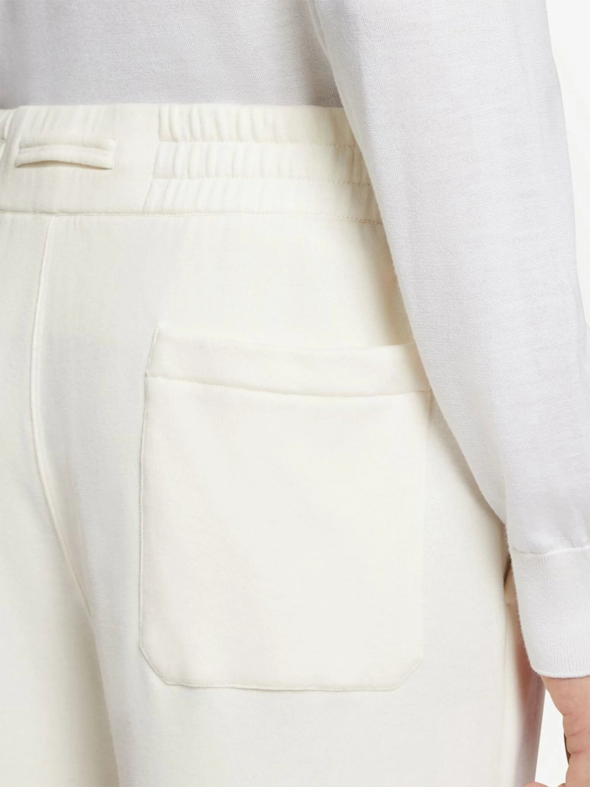 cotton-cashmere track pants
