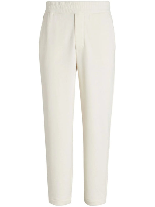 cotton-cashmere track pants