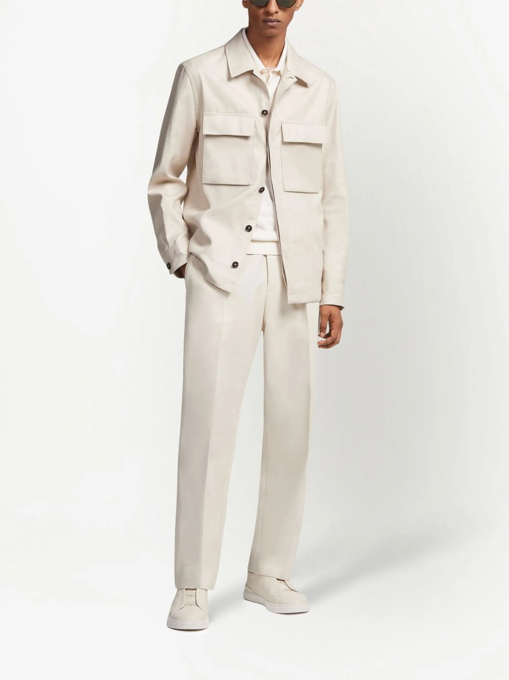 Pure Linen shirt jacket