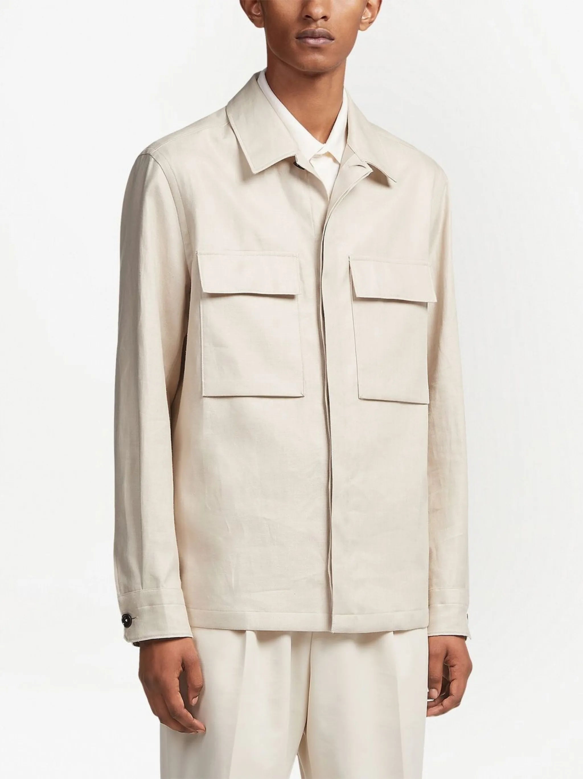 Pure Linen shirt jacket