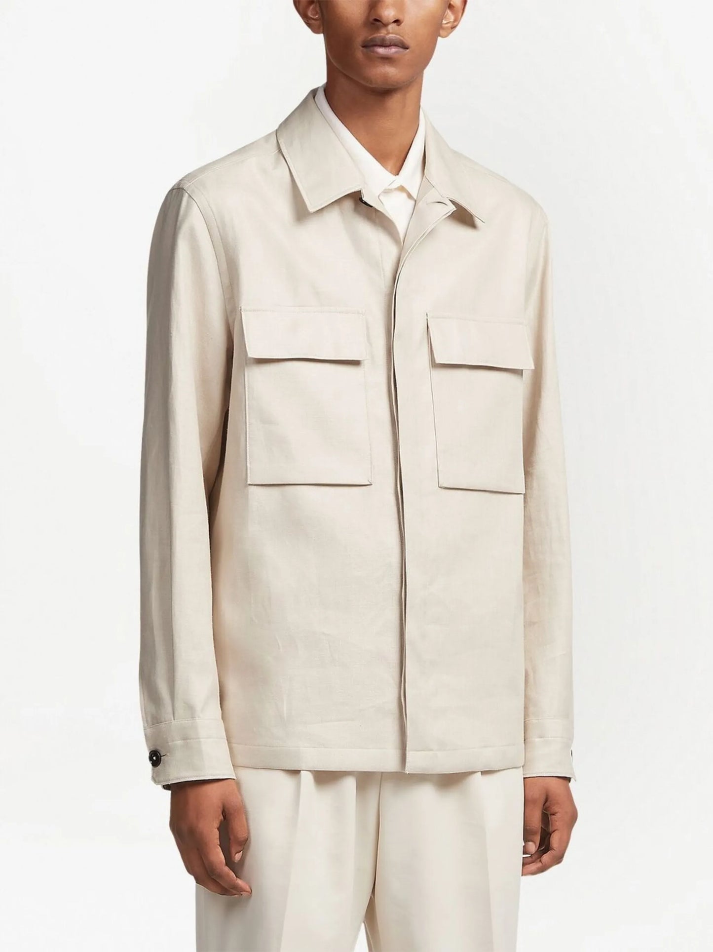 Pure Linen shirt jacket