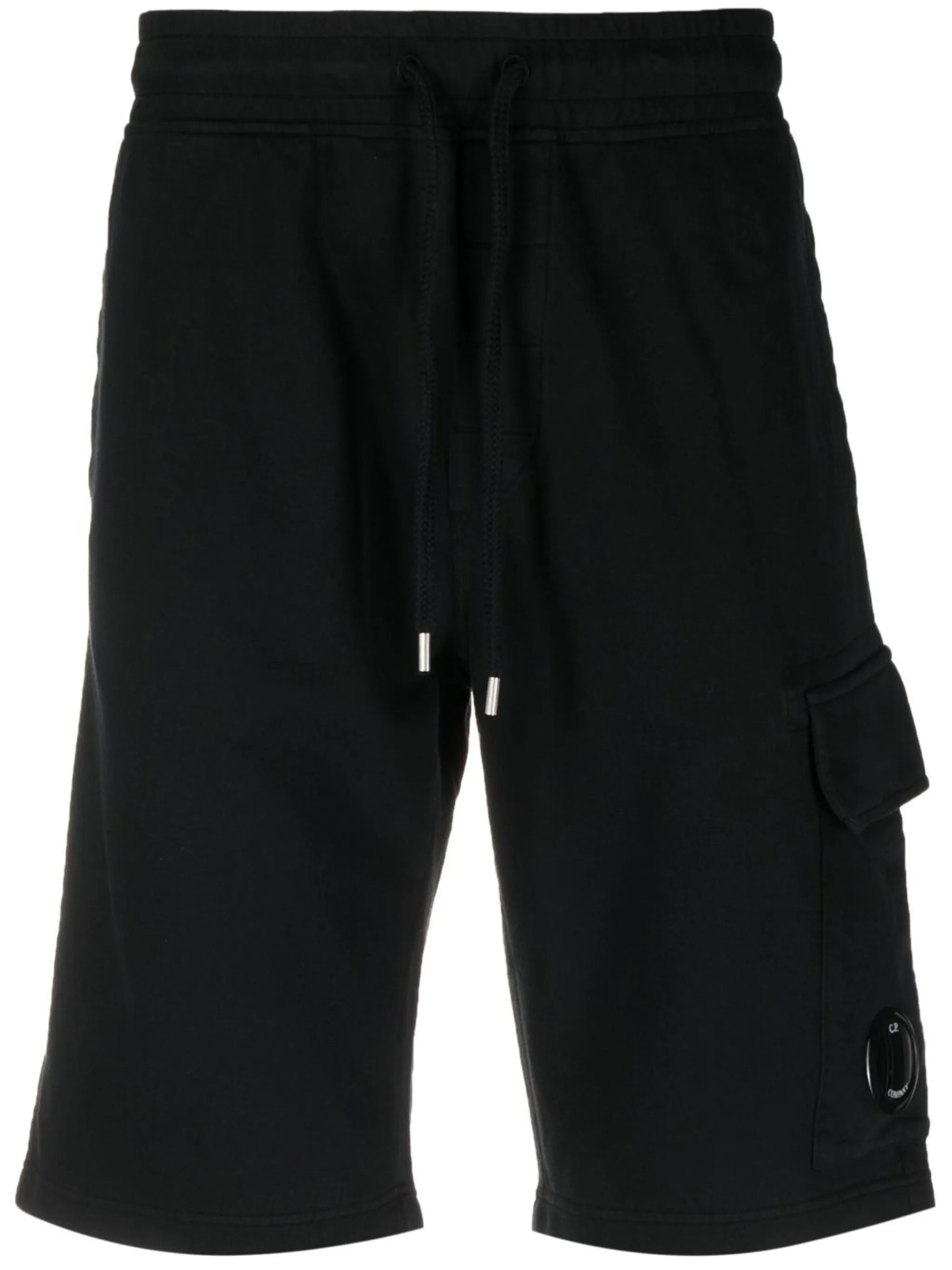 Lens-detail cotton shorts