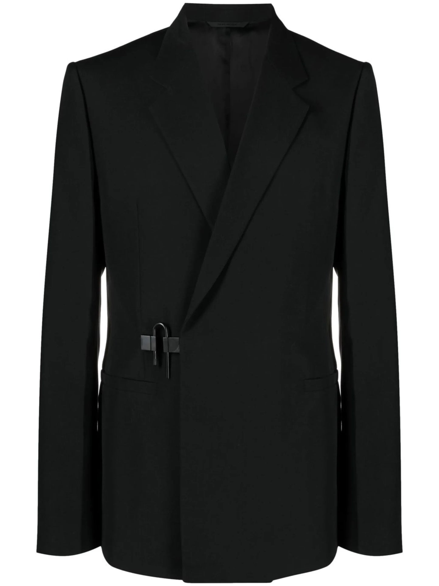 off-centre button fastening blazer