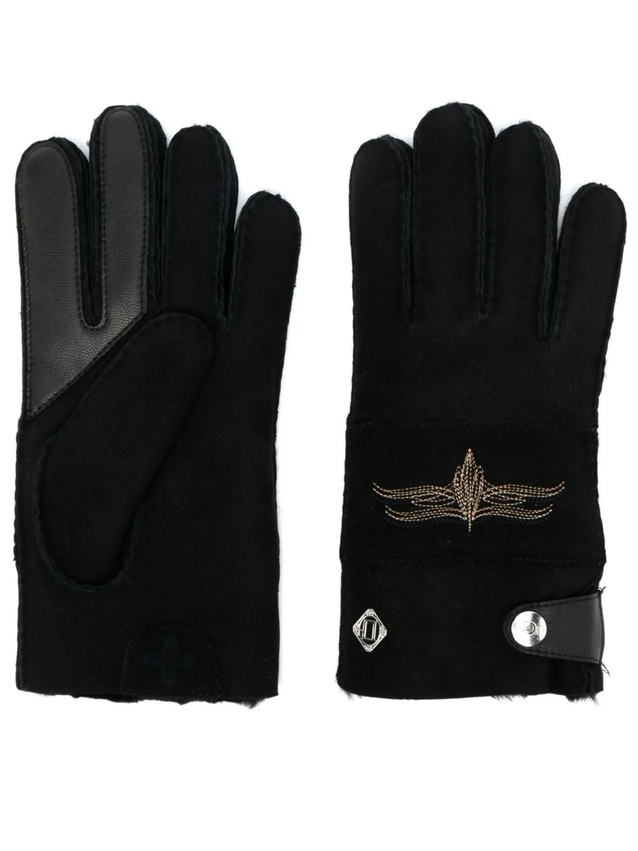 X COTD embroidered-motif gloves