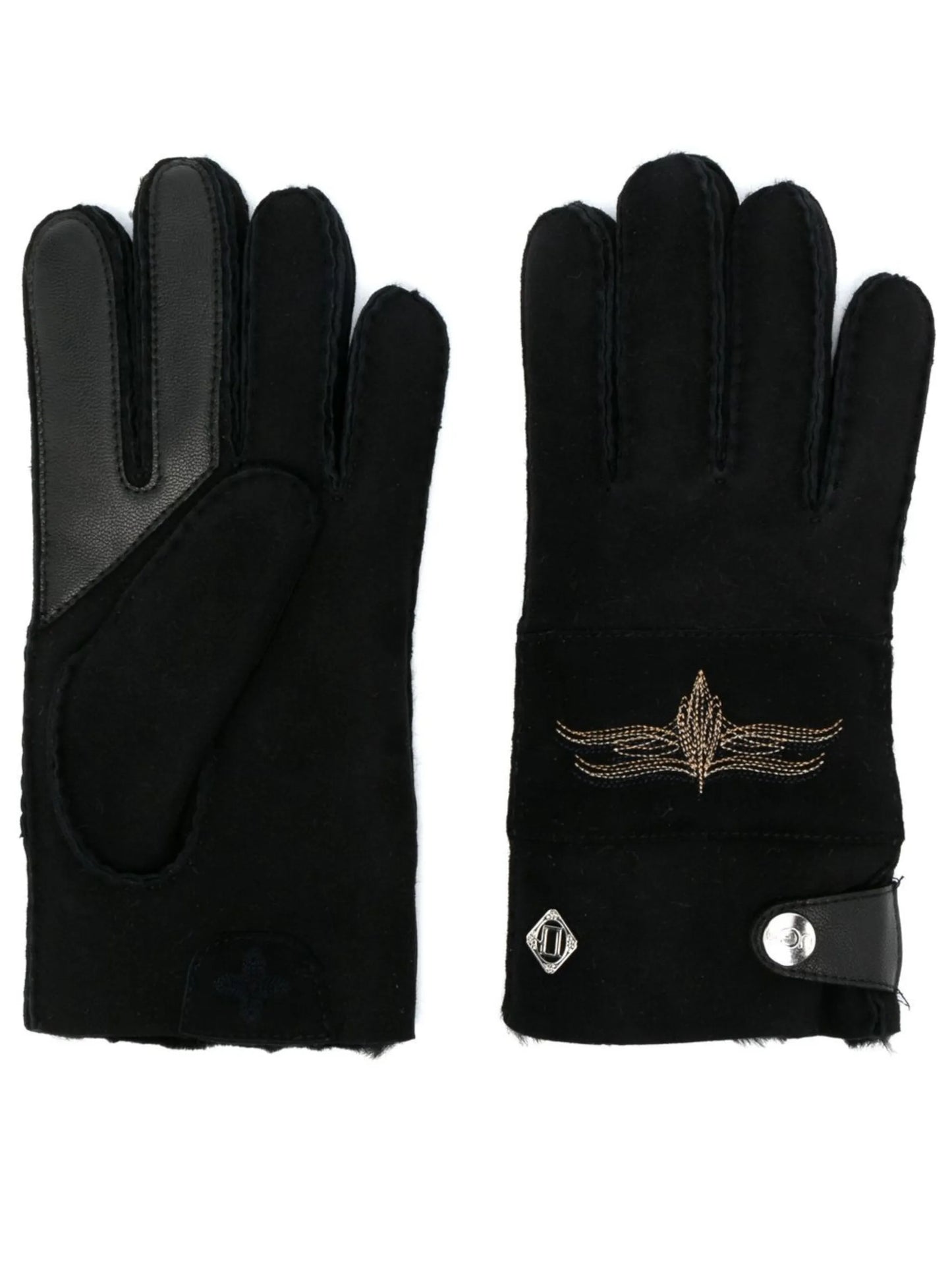 X COTD embroidered-motif gloves