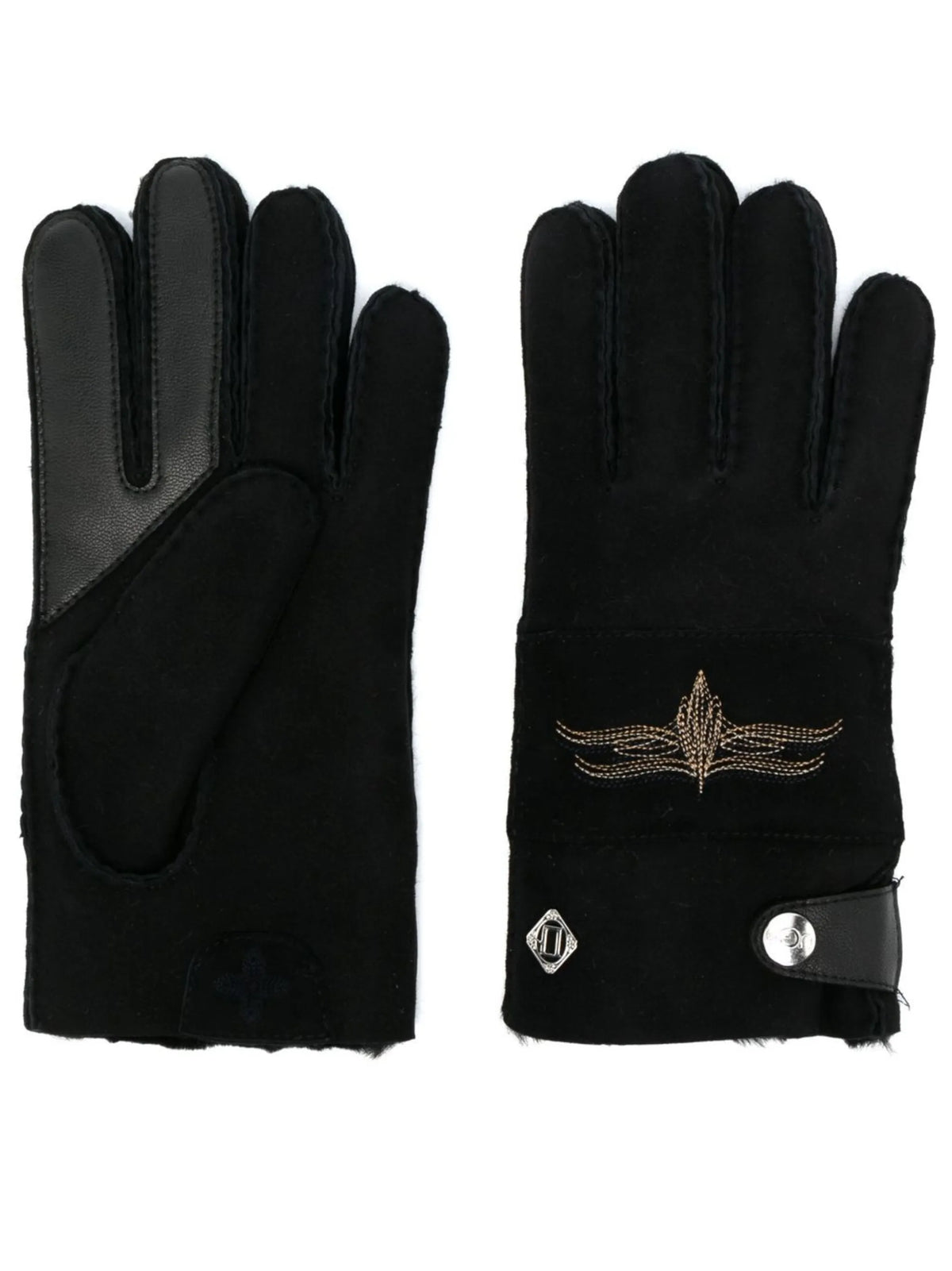 X COTD embroidered-motif gloves