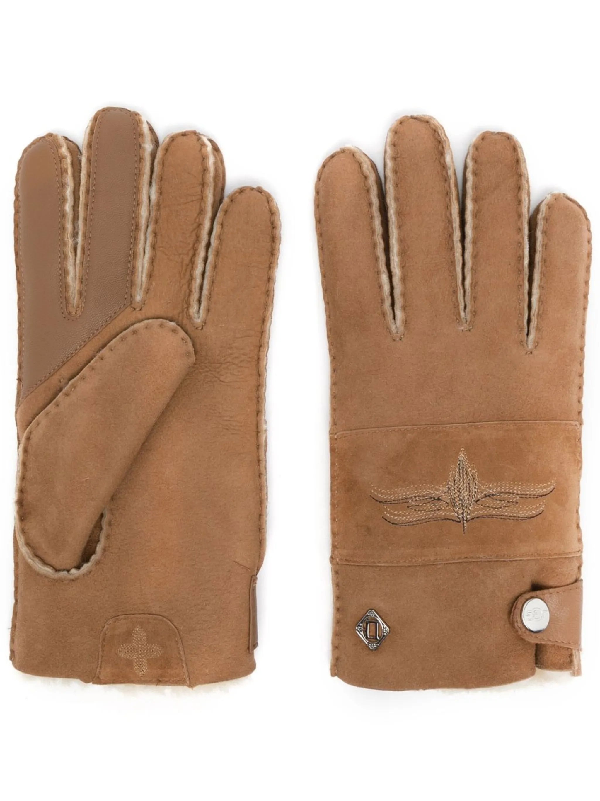 X COTD embroidered-motif gloves