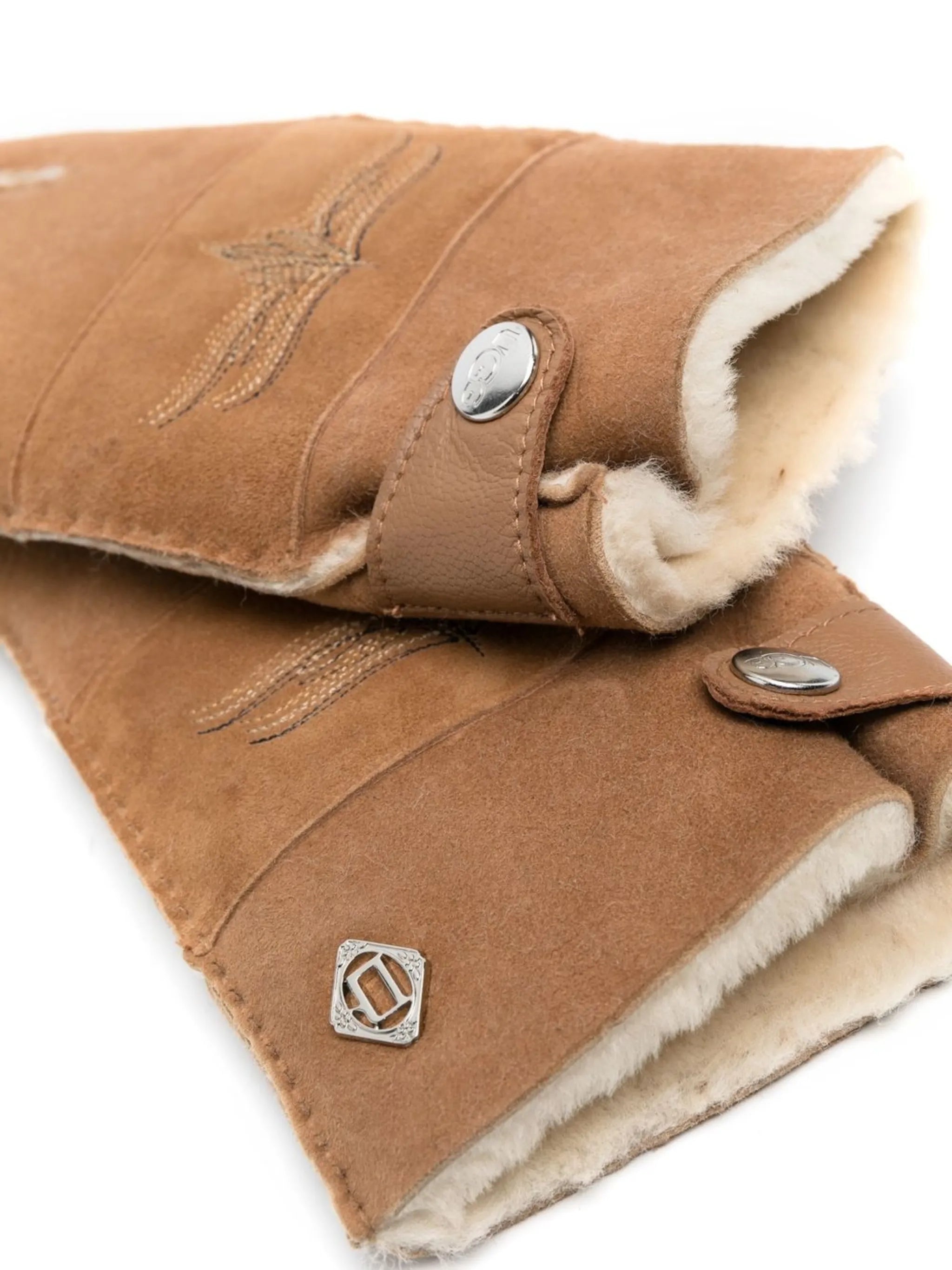 X COTD embroidered-motif gloves