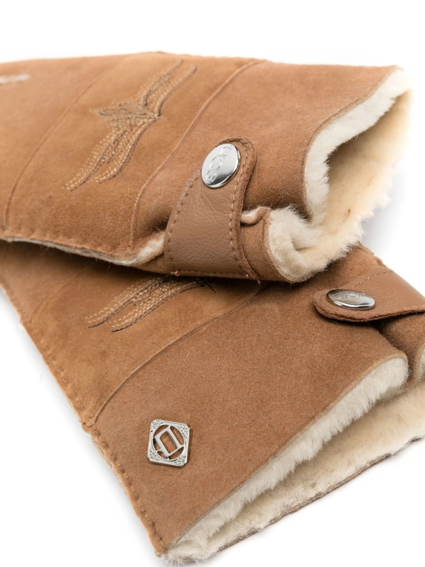 X COTD embroidered-motif gloves