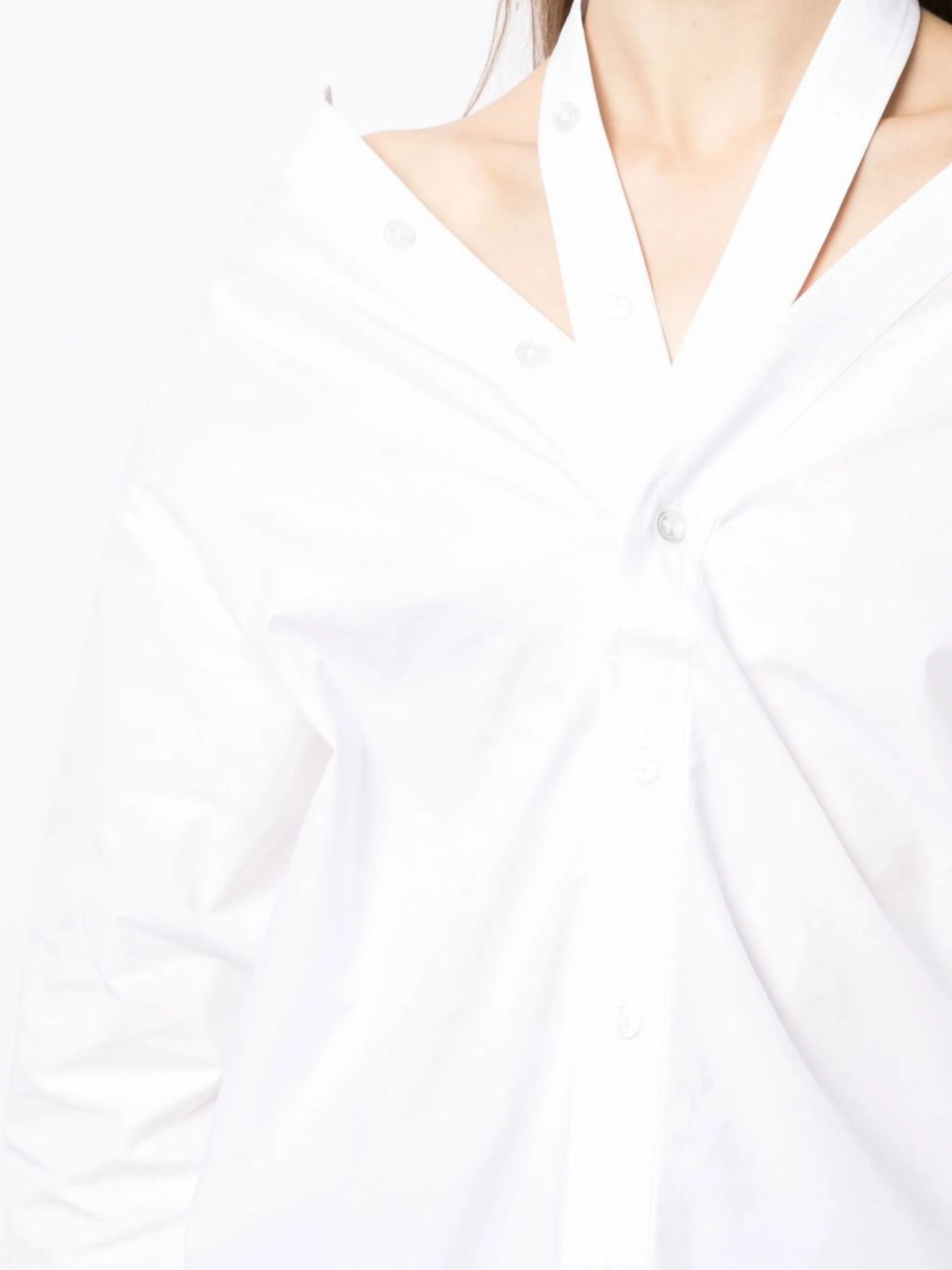 cut-out cotton shirt