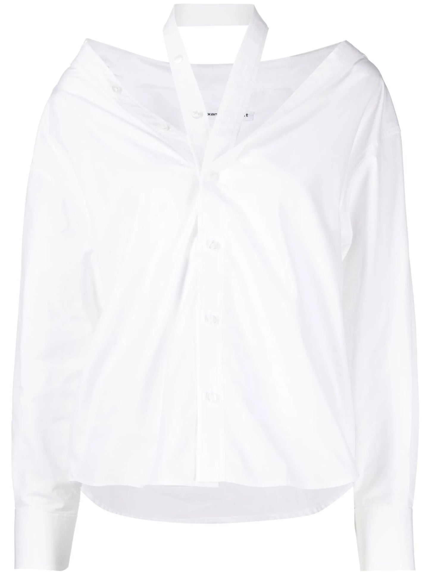 cut-out cotton shirt