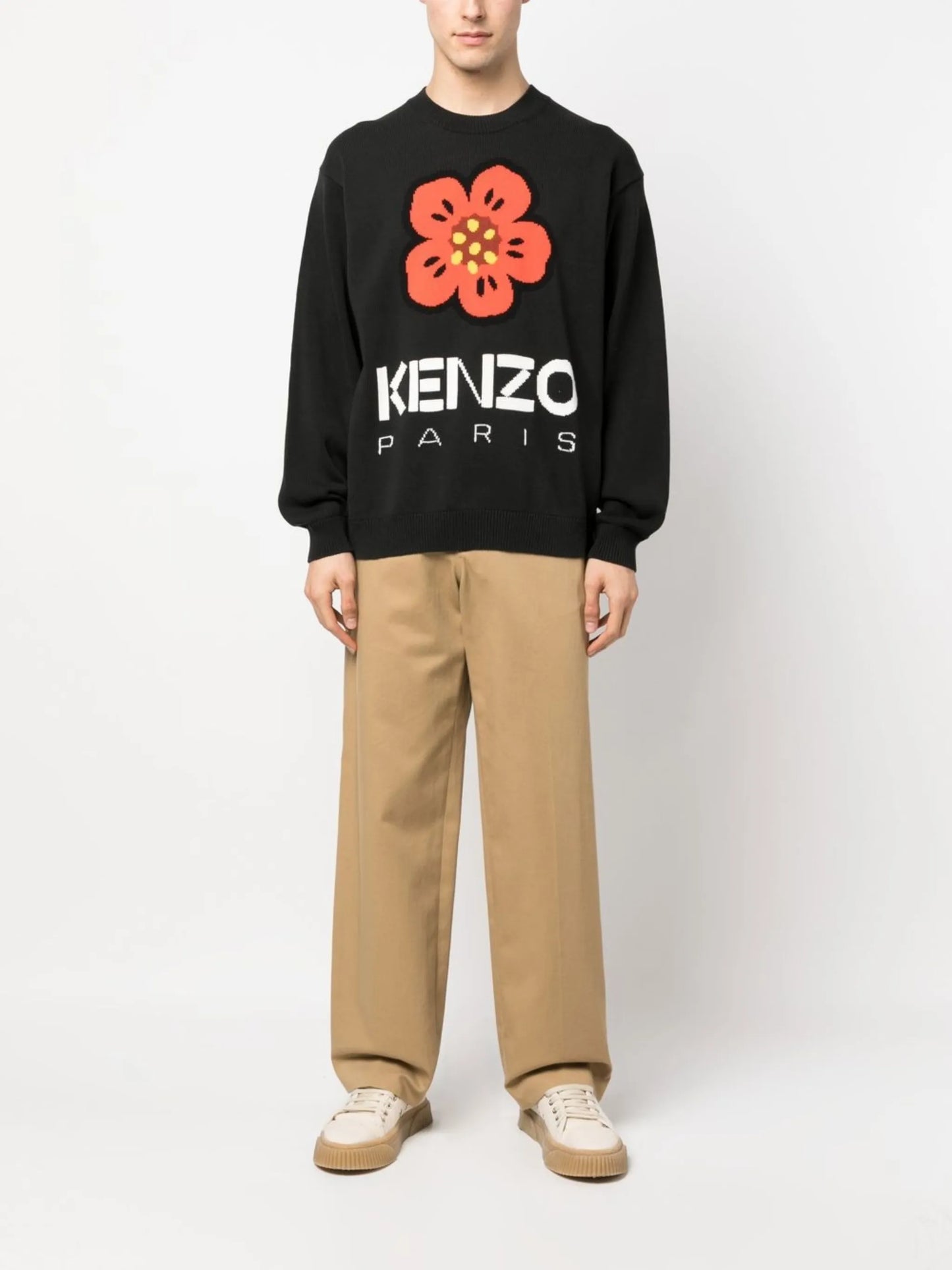 Boke Flower intarsia-knit jumper