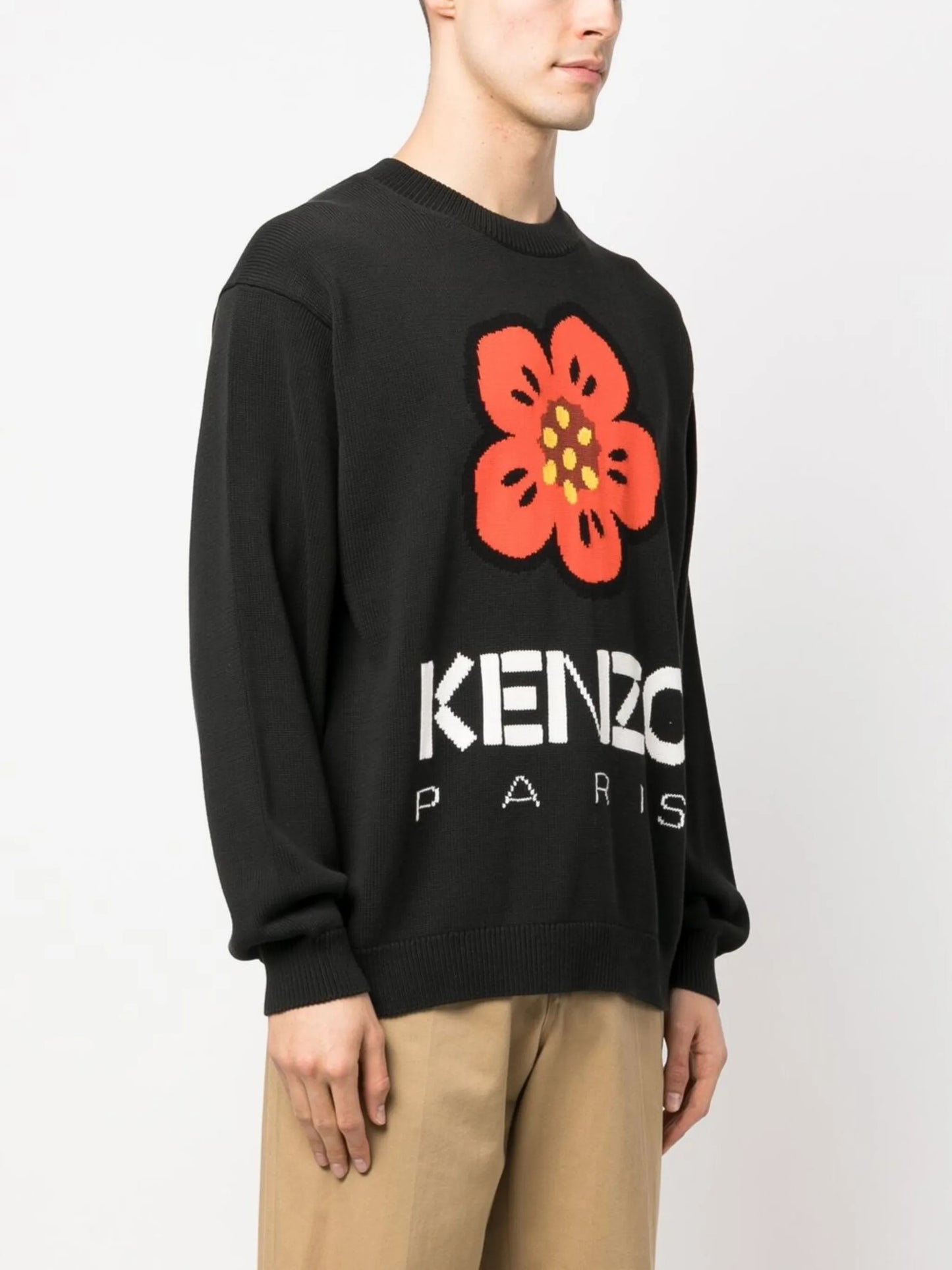 Boke Flower intarsia-knit jumper