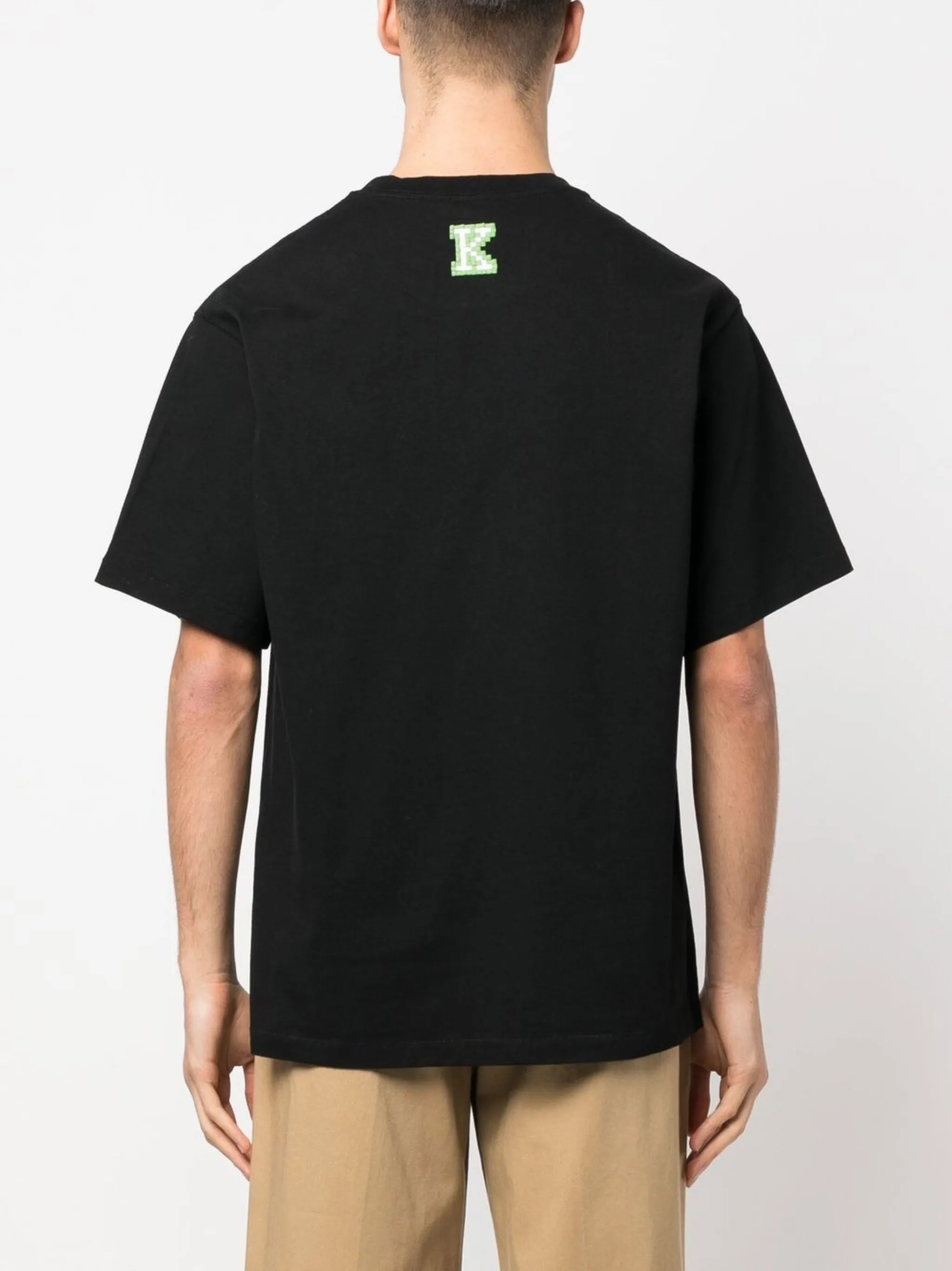 pixel logo-embroidered T-shirt