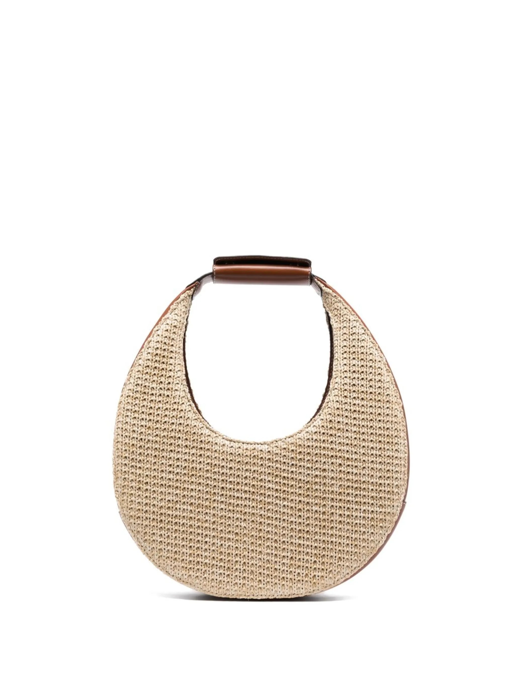 woven-raffia tote bag