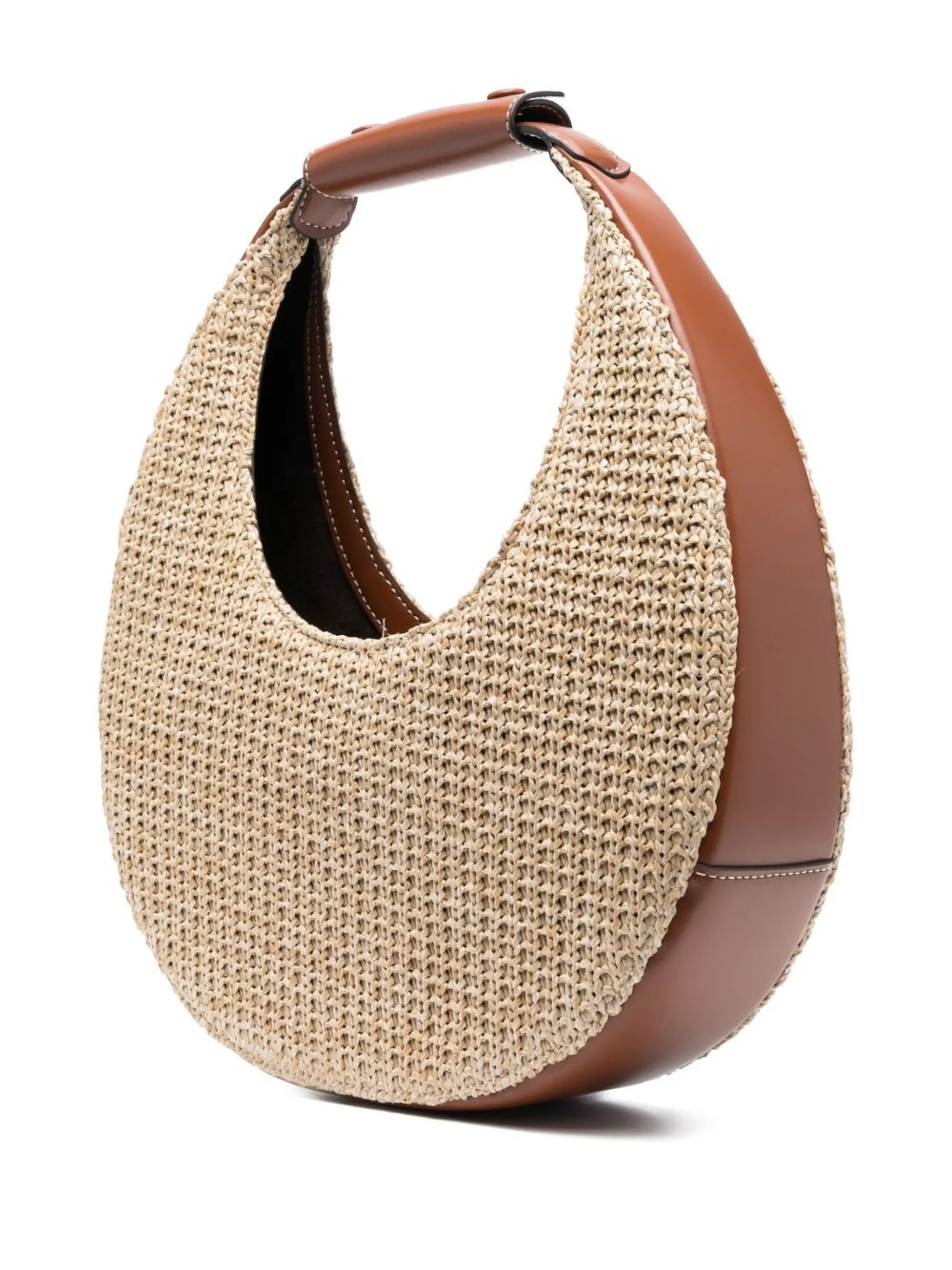 woven-raffia tote bag