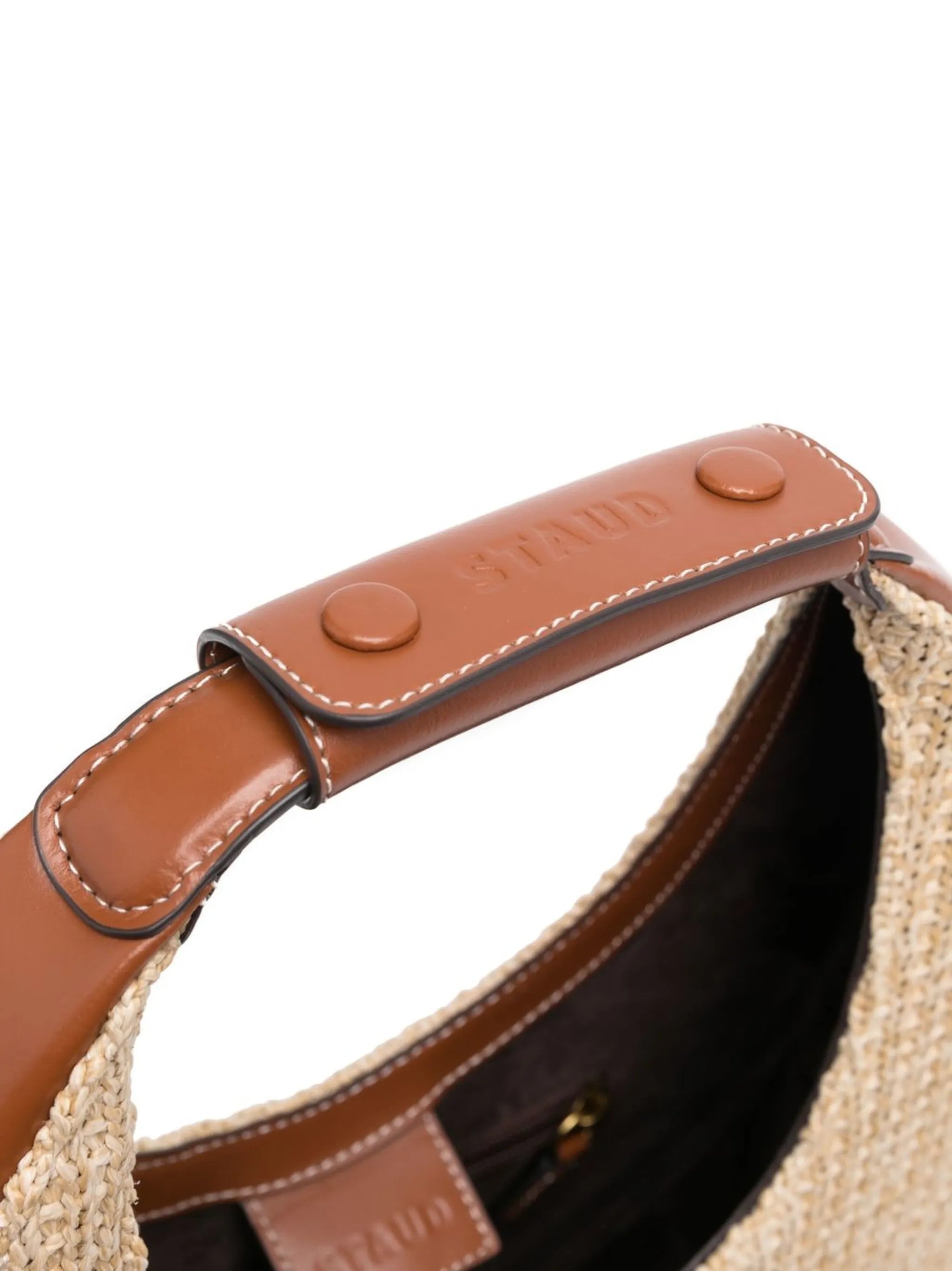 woven-raffia tote bag