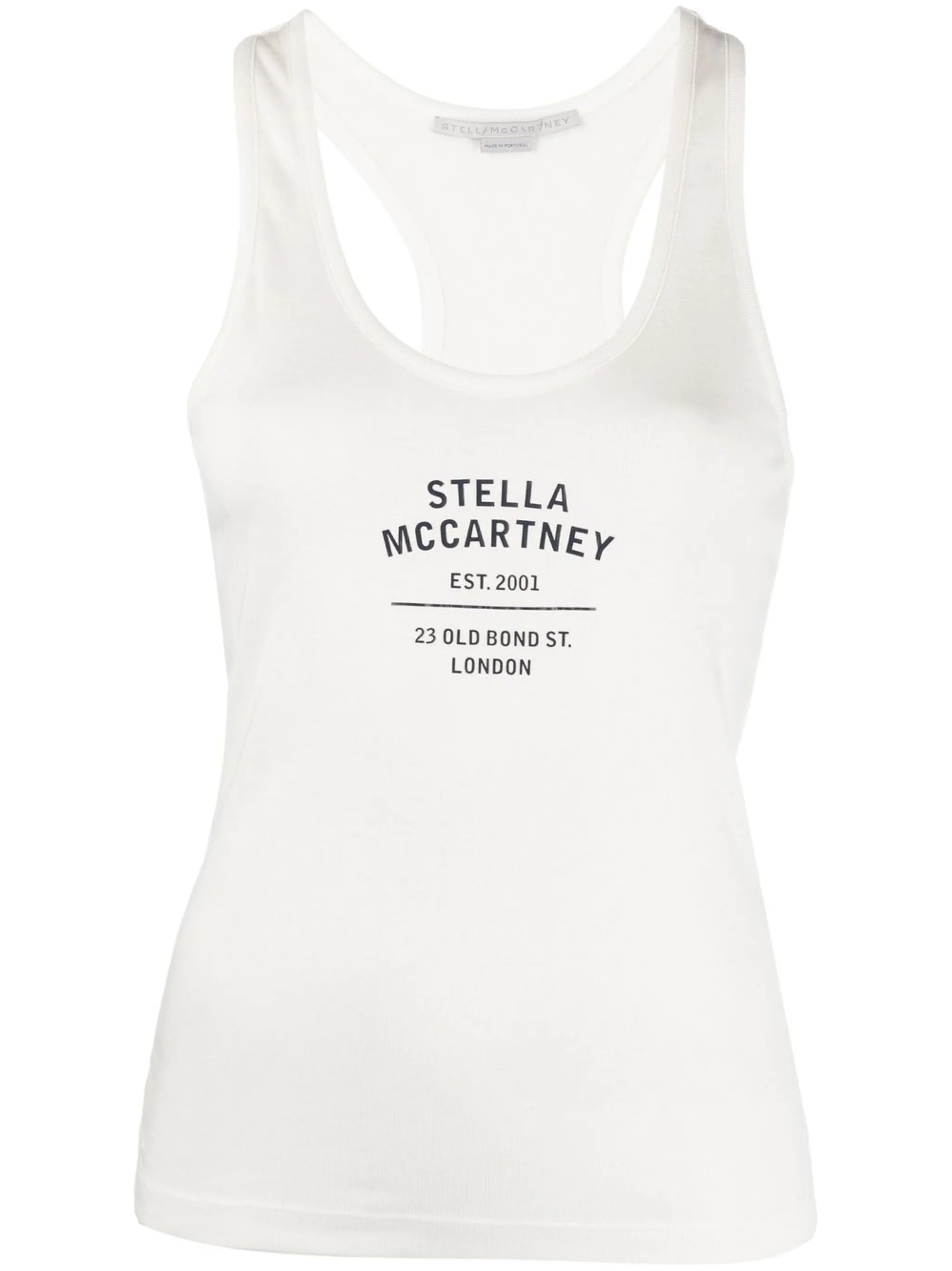 logo-print racerback top