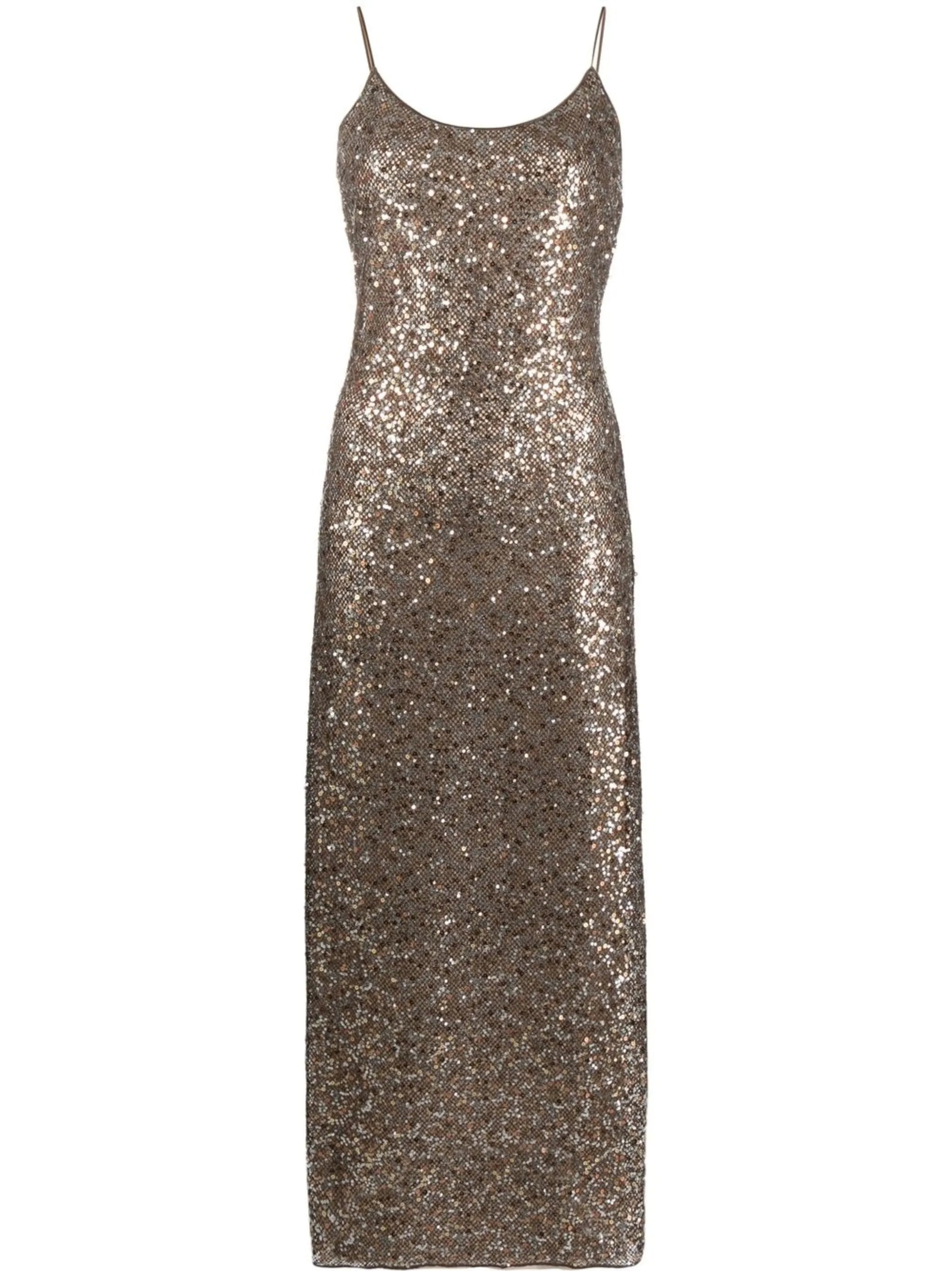 sequin-embellished maxi dress