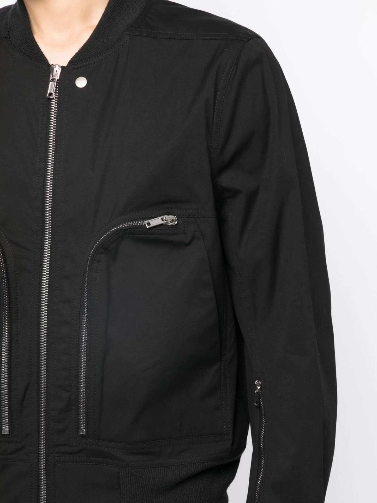 multi-zip bomber jacket