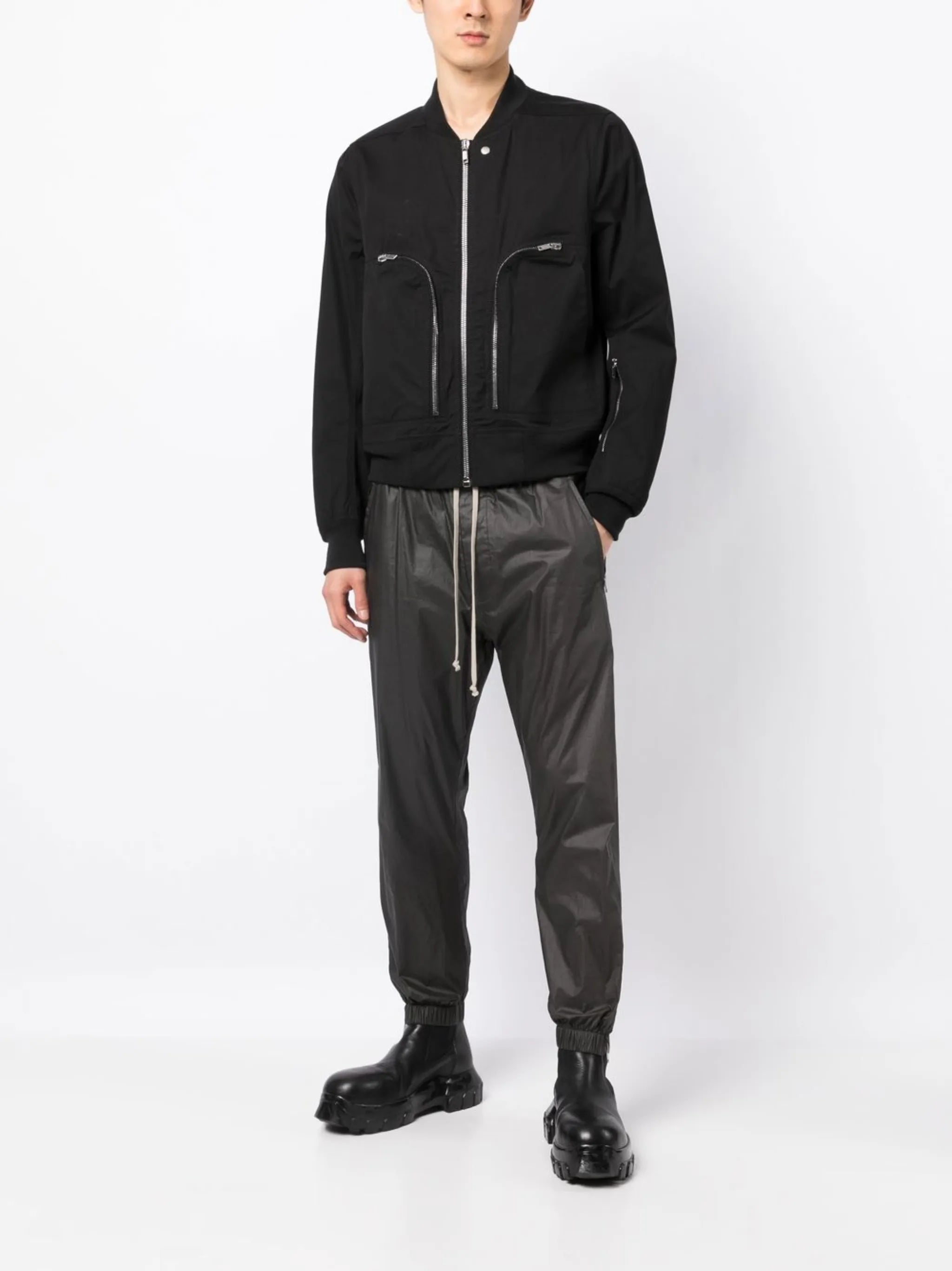 multi-zip bomber jacket