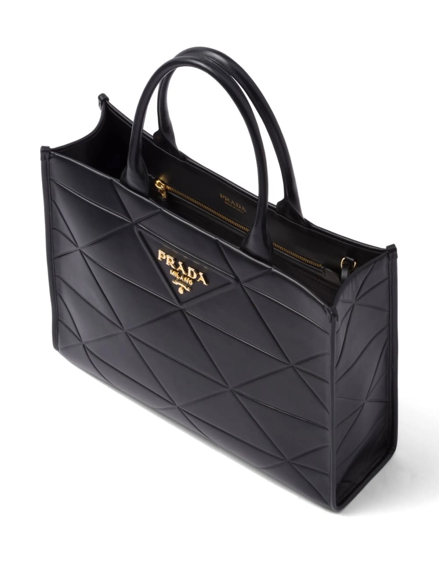 large Symbole leather tote bag