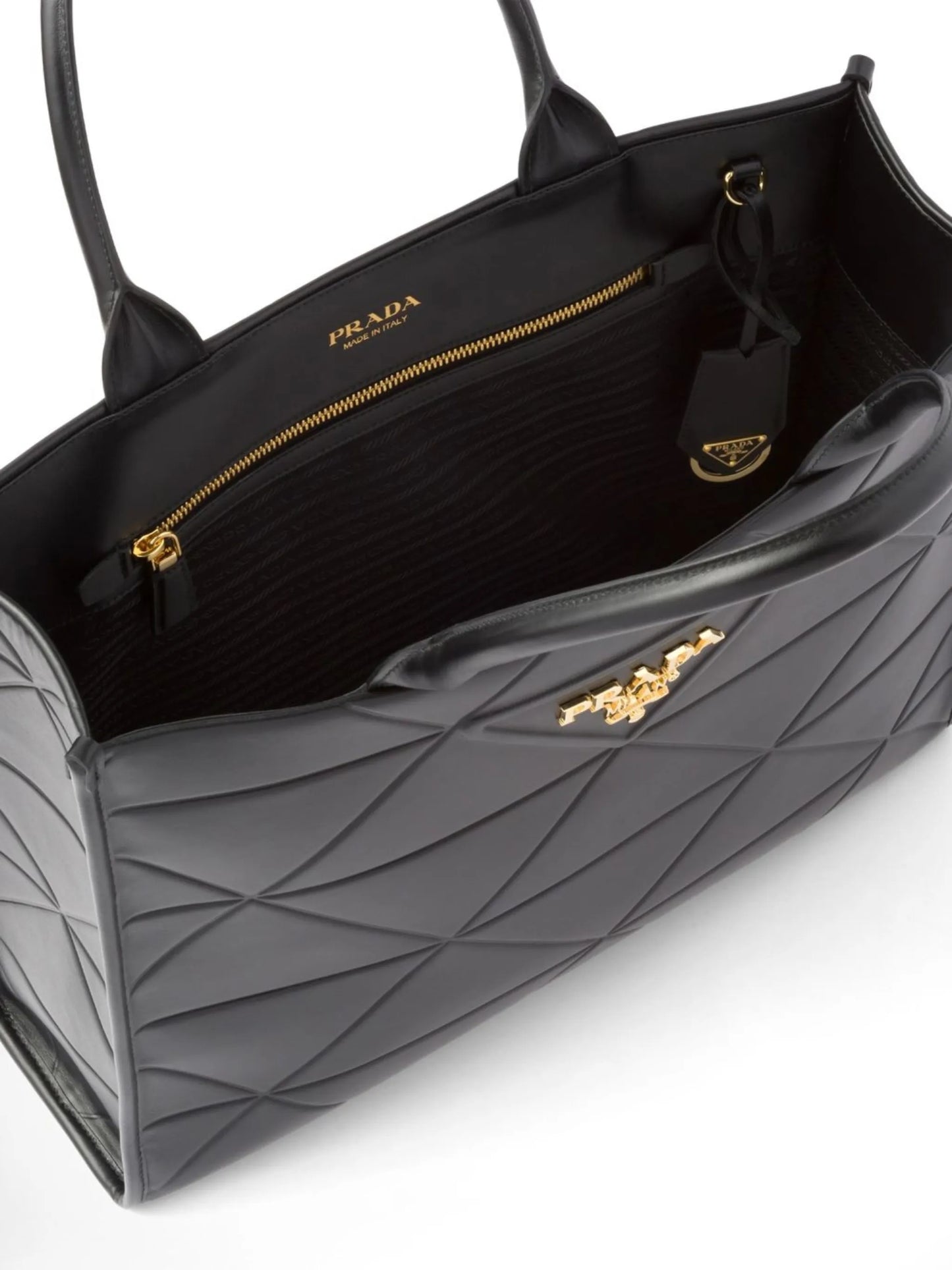 large Symbole leather tote bag