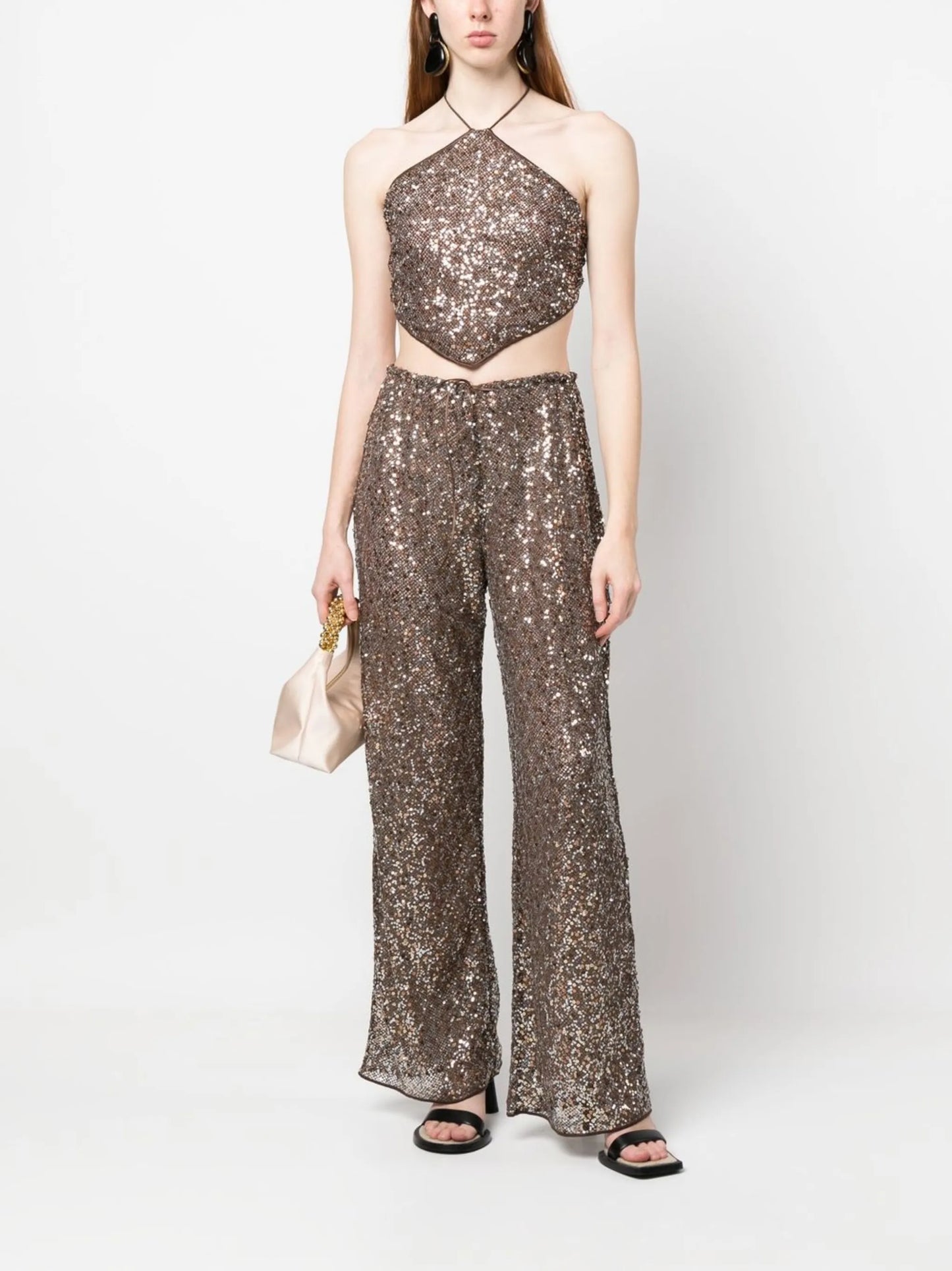sequin crop top