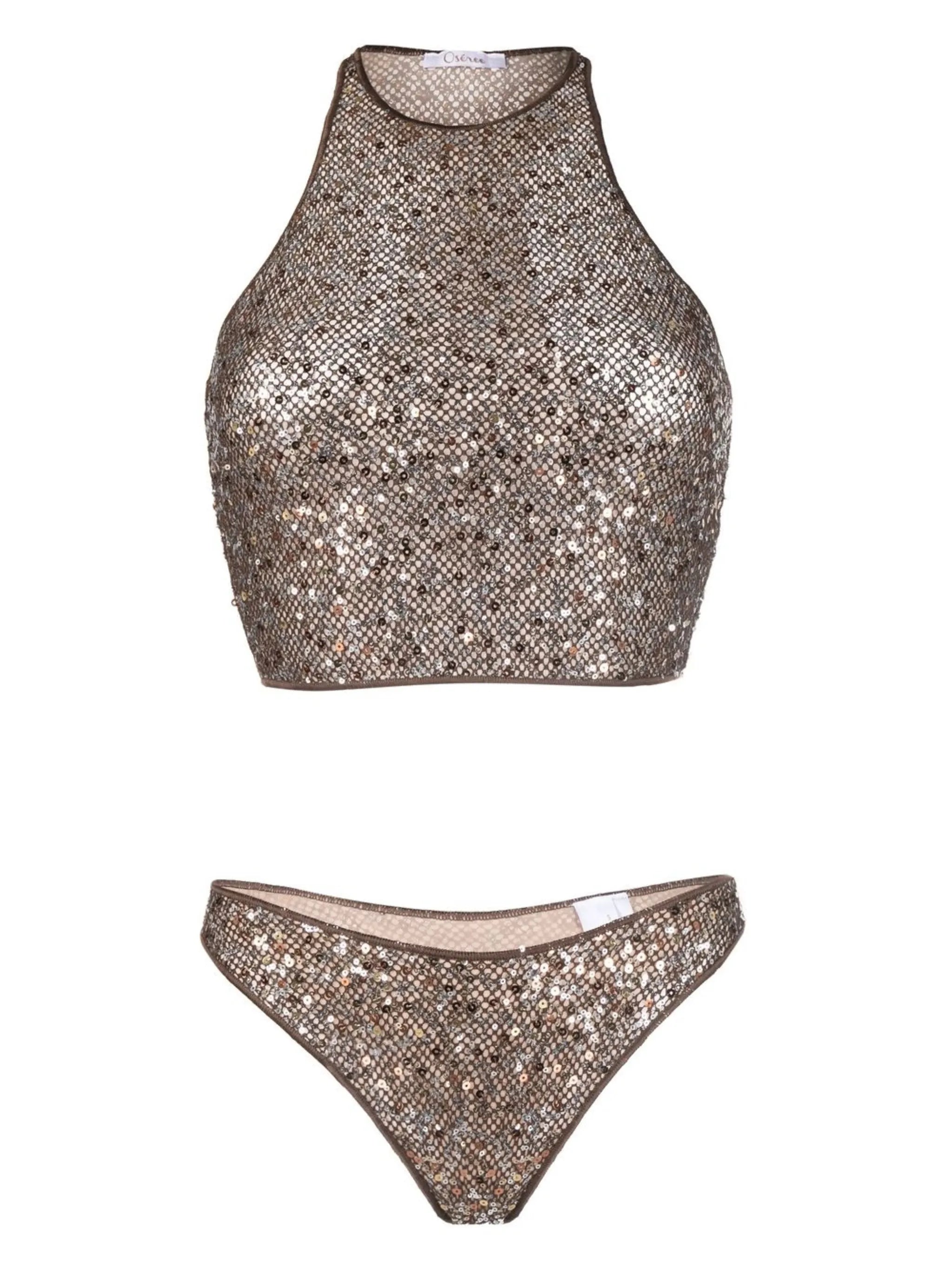 sequin-embellished bikini