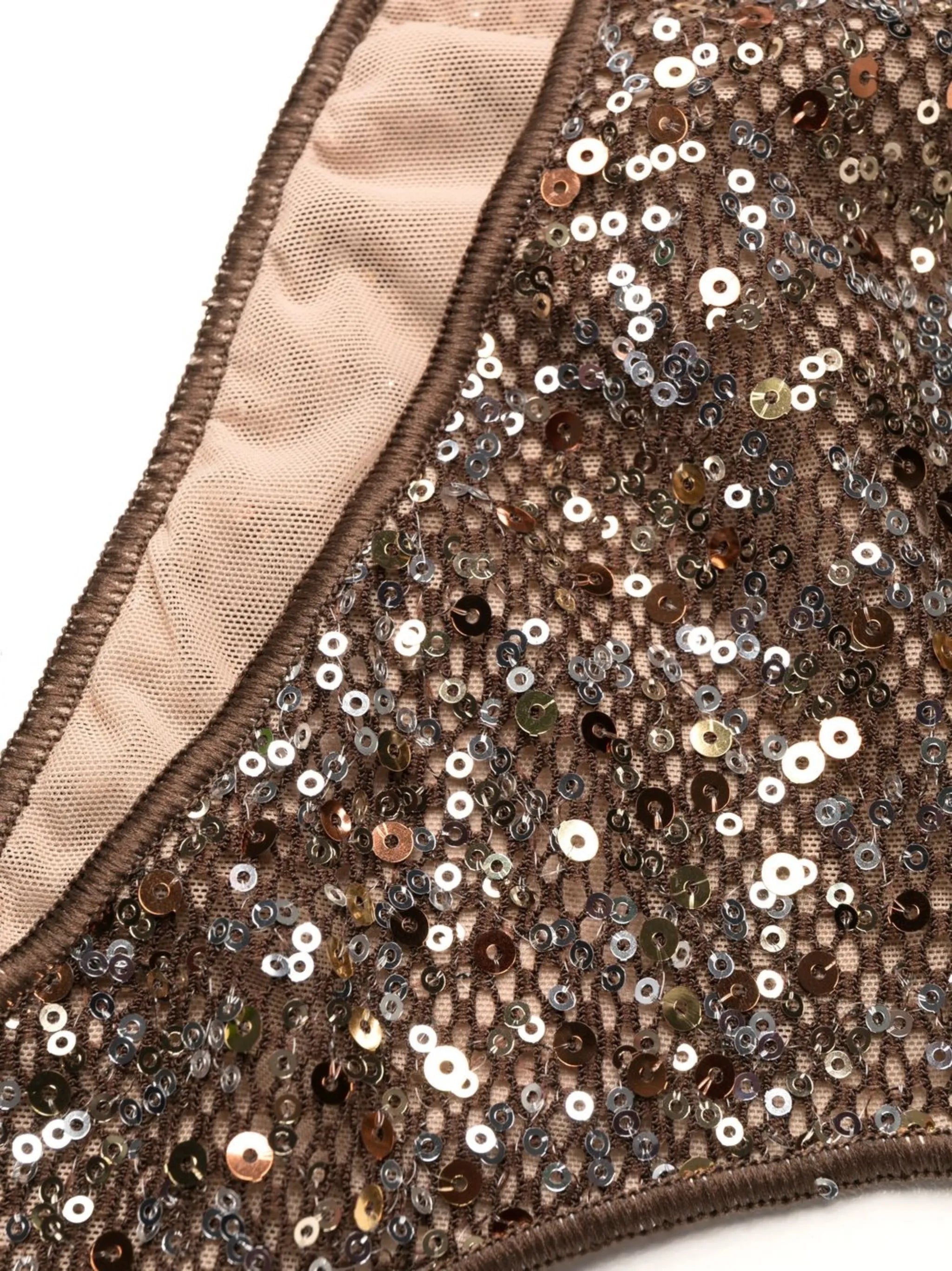 sequin-embellished bikini