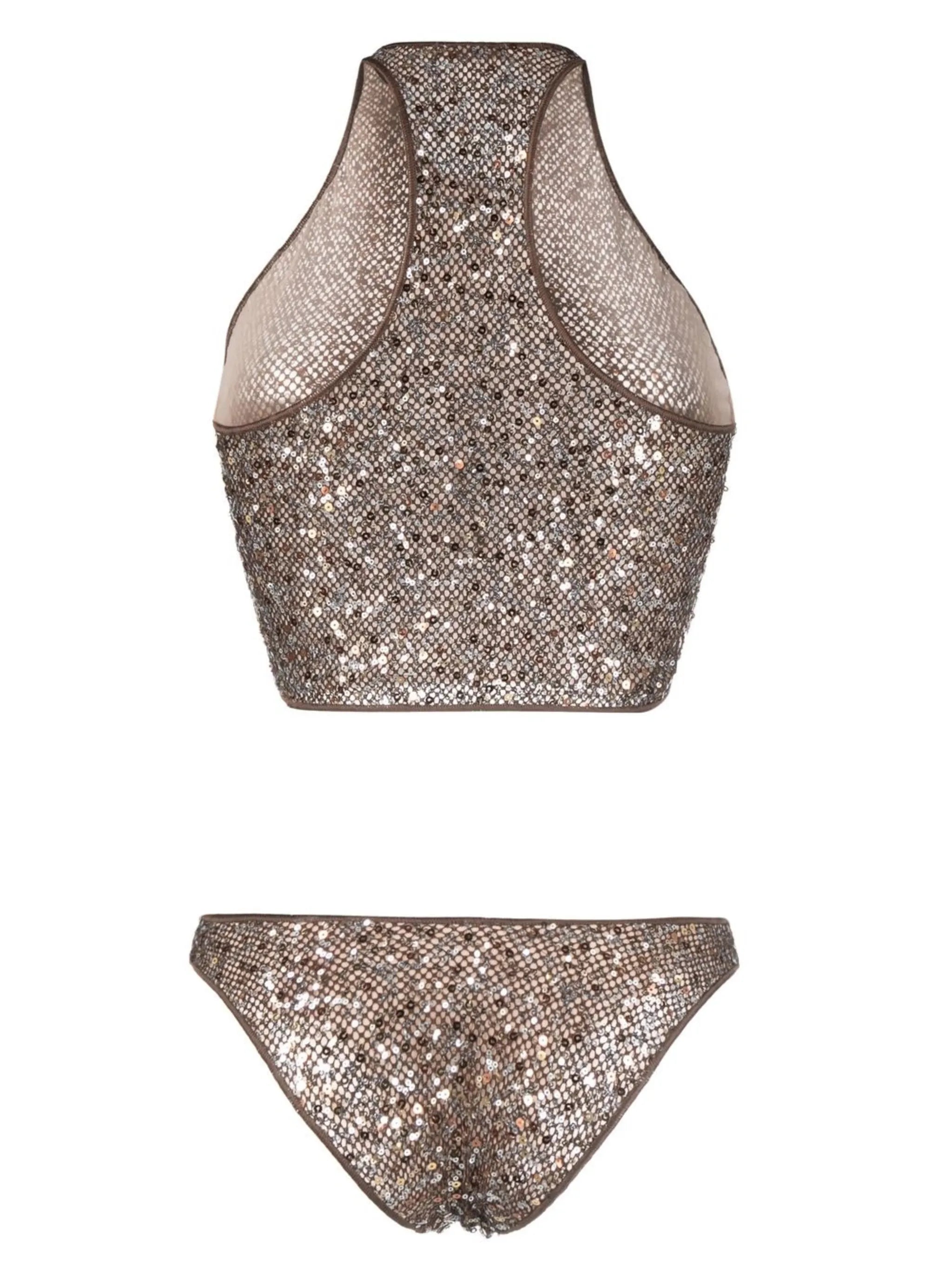 sequin-embellished bikini