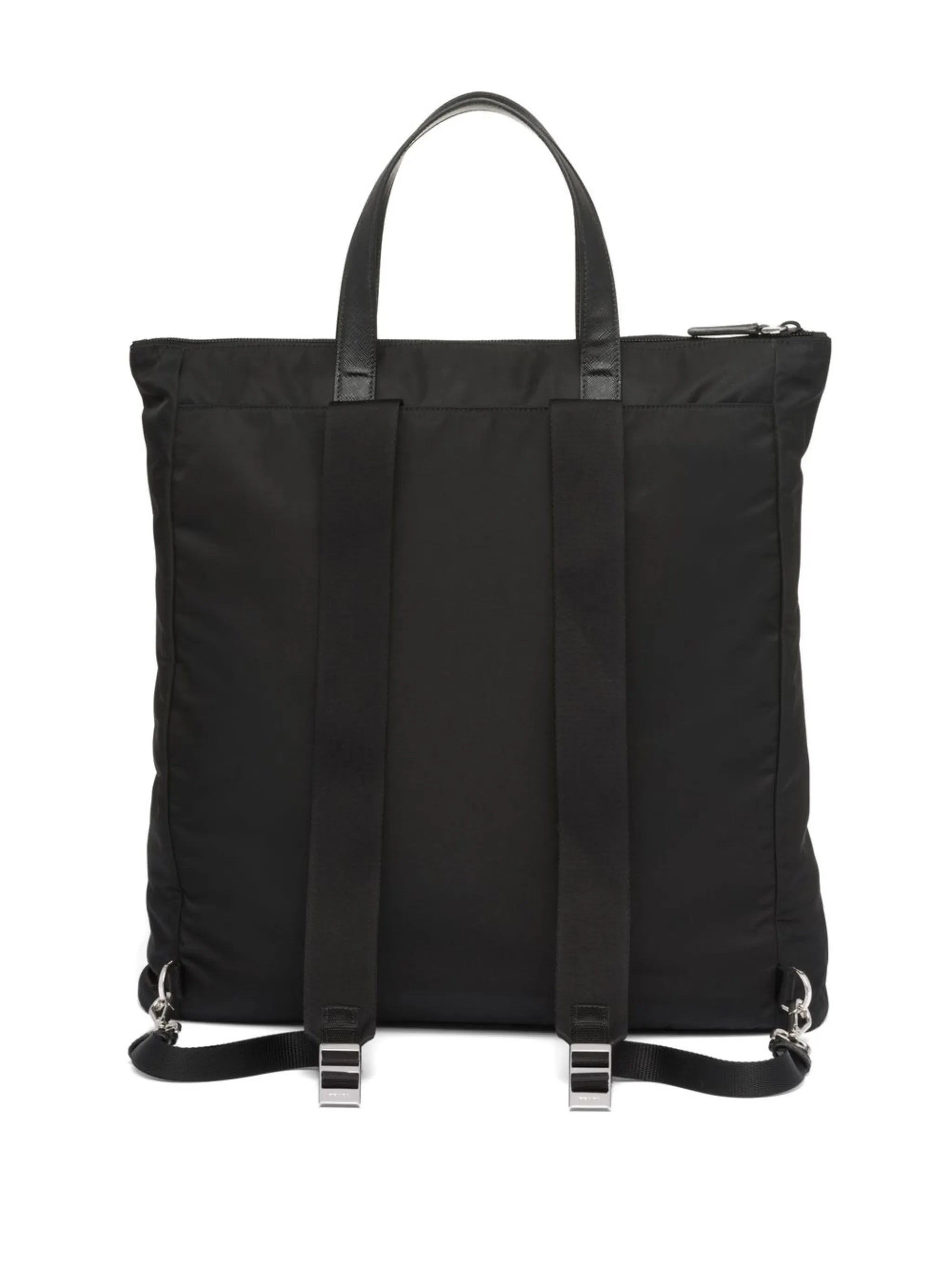 Re-Nylon logo-plaque tote bag